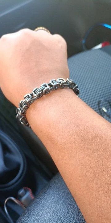 Other Geometric Byzantine Link Chain Bracelet Punk Gift For Him Size ONE SIZE - 1 Thumbnail