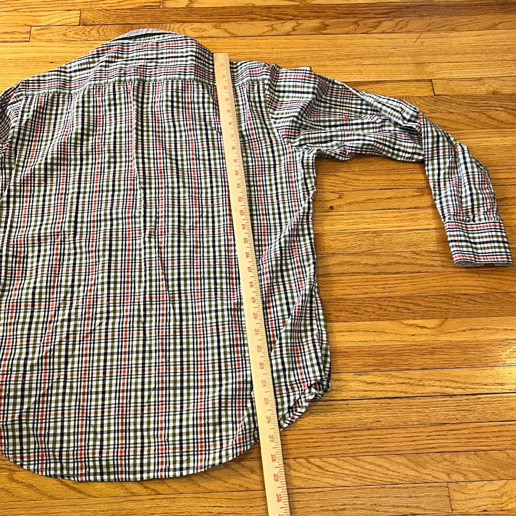 Robert Graham Robert Graham Shirt Mens Medium Plaid Flip Cuff Button Up Long Sleeve Red M Regular Men Size US M / EU 48-50 / 2 - 6 Thumbnail
