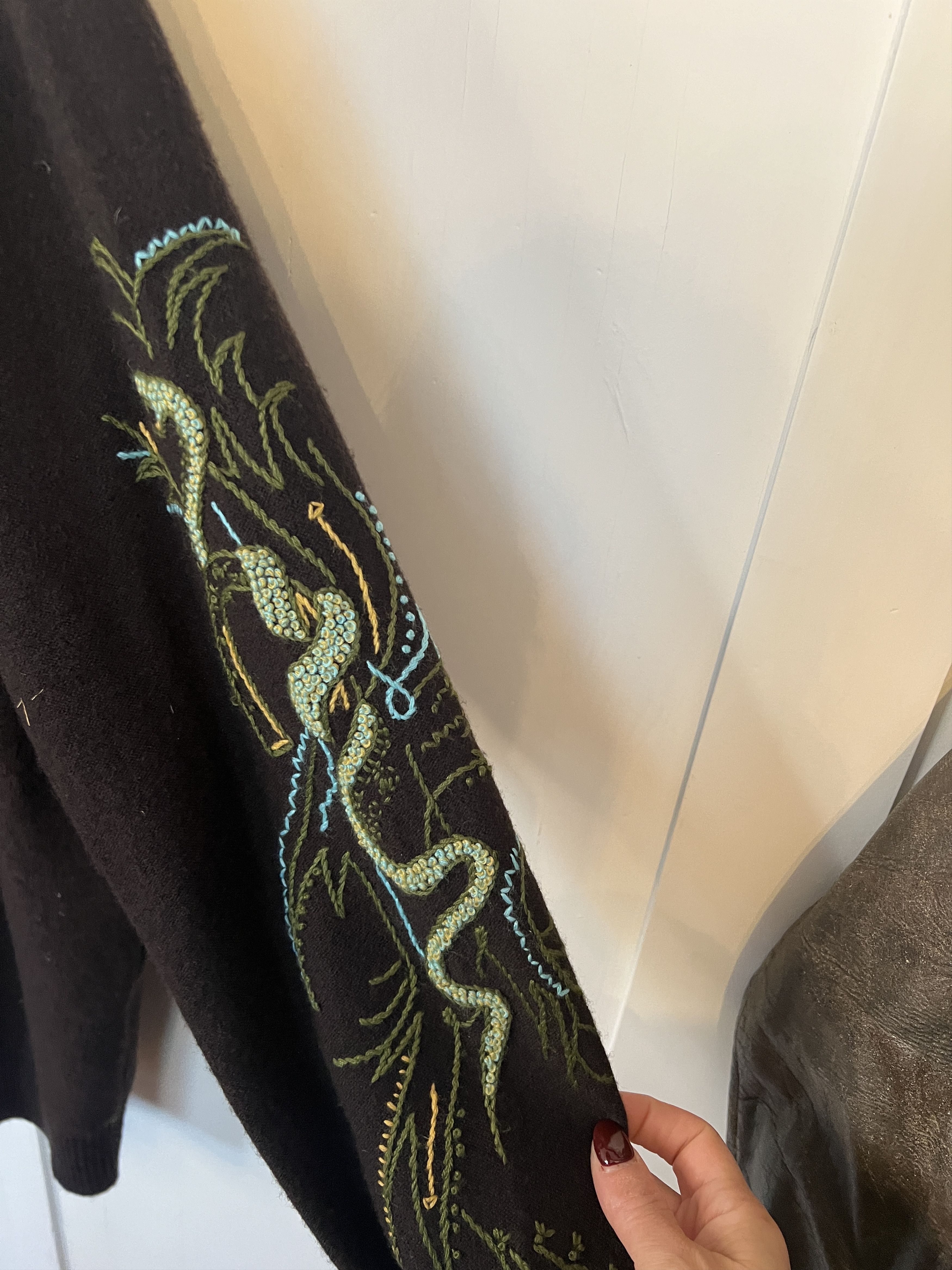 Roberto Cavalli Roberto Cavalli Class wool zip up snake sweater jacket Size US L / EU 52-54 / 3 - 3 Thumbnail