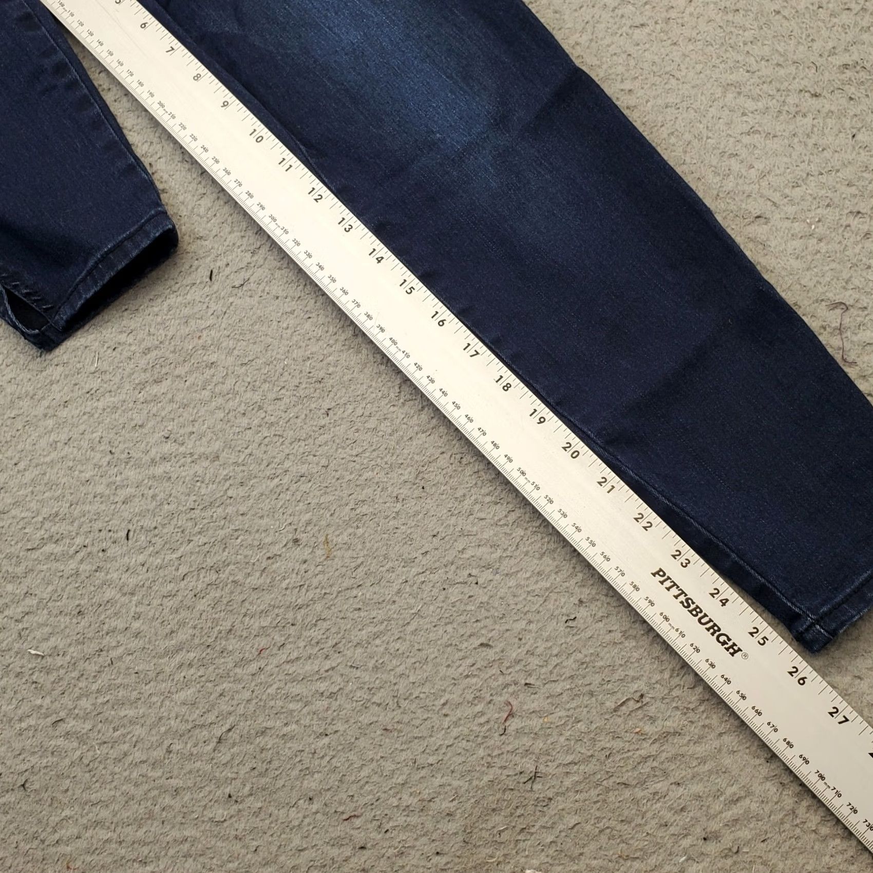 Vintage KUT from the Kloth Jeans Women Size 2 Blue Denim Stretch High Waisted Ankle Slit Jeans Size 26" / US 2 / IT 38 - 4 Thumbnail