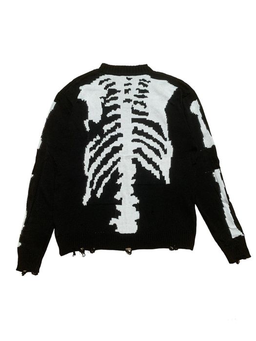 Vintage skeleton spine sweater | Grailed