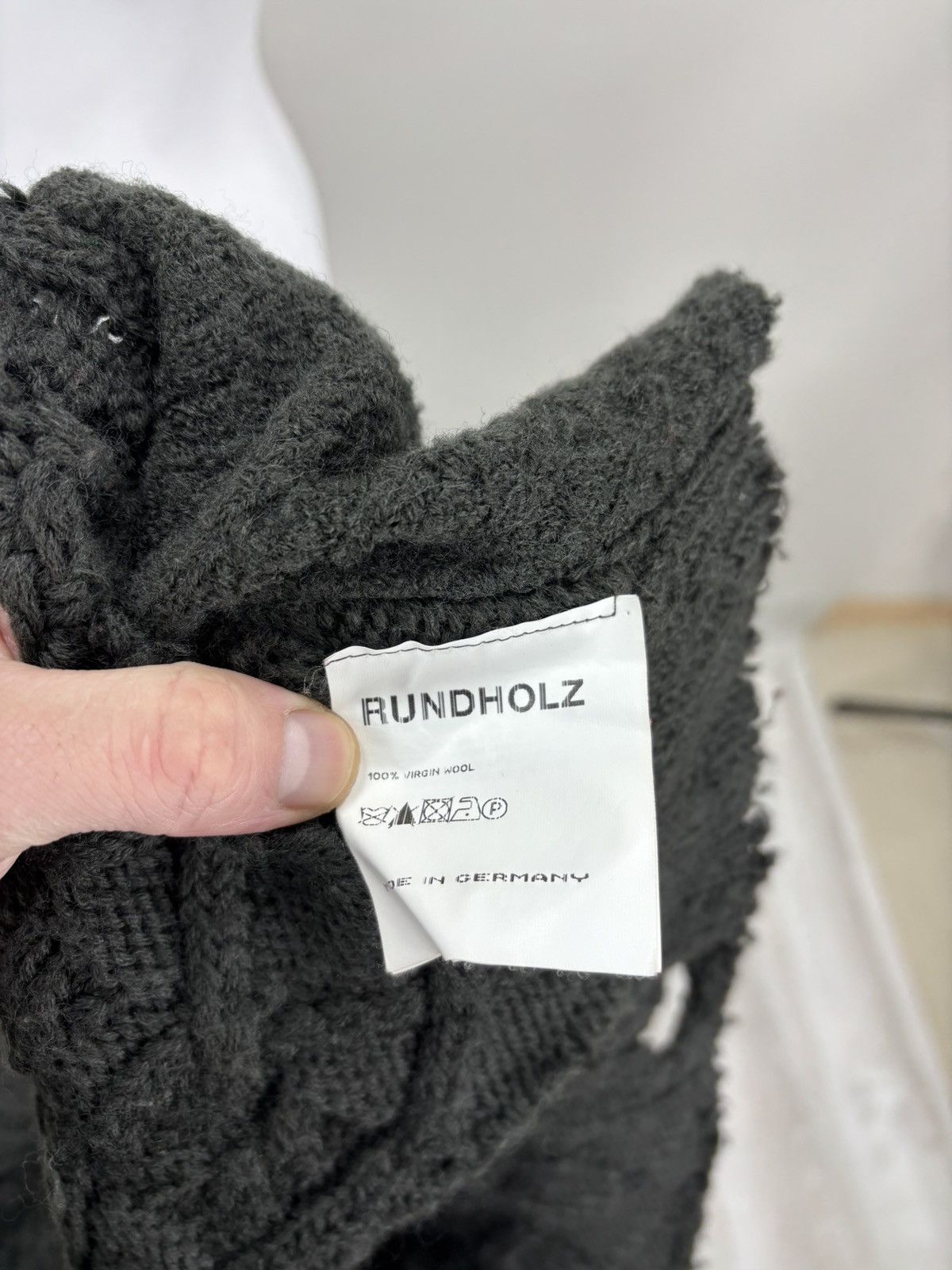 Rundholz Womens cardigan Rundholz Size S/M Color Gray Size S / US 4 / IT 40 - 12 Thumbnail