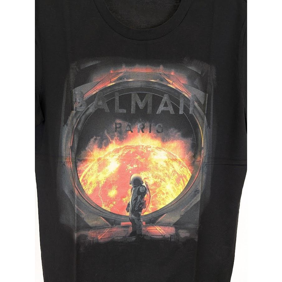 Balmain o1rshd1 Q:3 / T-Shirt in Black Size US M / EU 48-50 / 2 - 5 Thumbnail