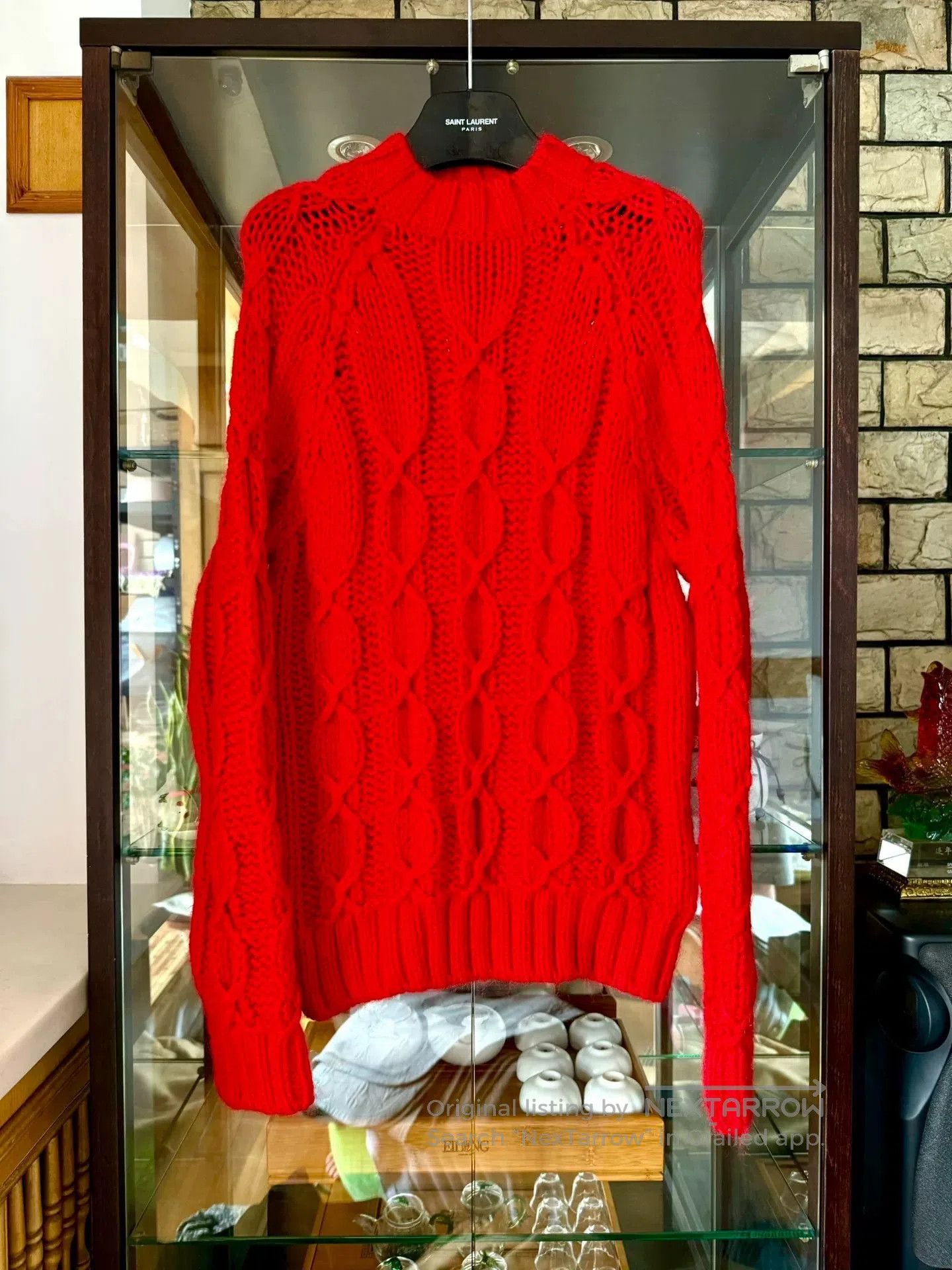 Saint Laurent Paris saint laurent red knit turtleneck sweater. Size M / US 6-8 / IT 42-44 - 1 Thumbnail