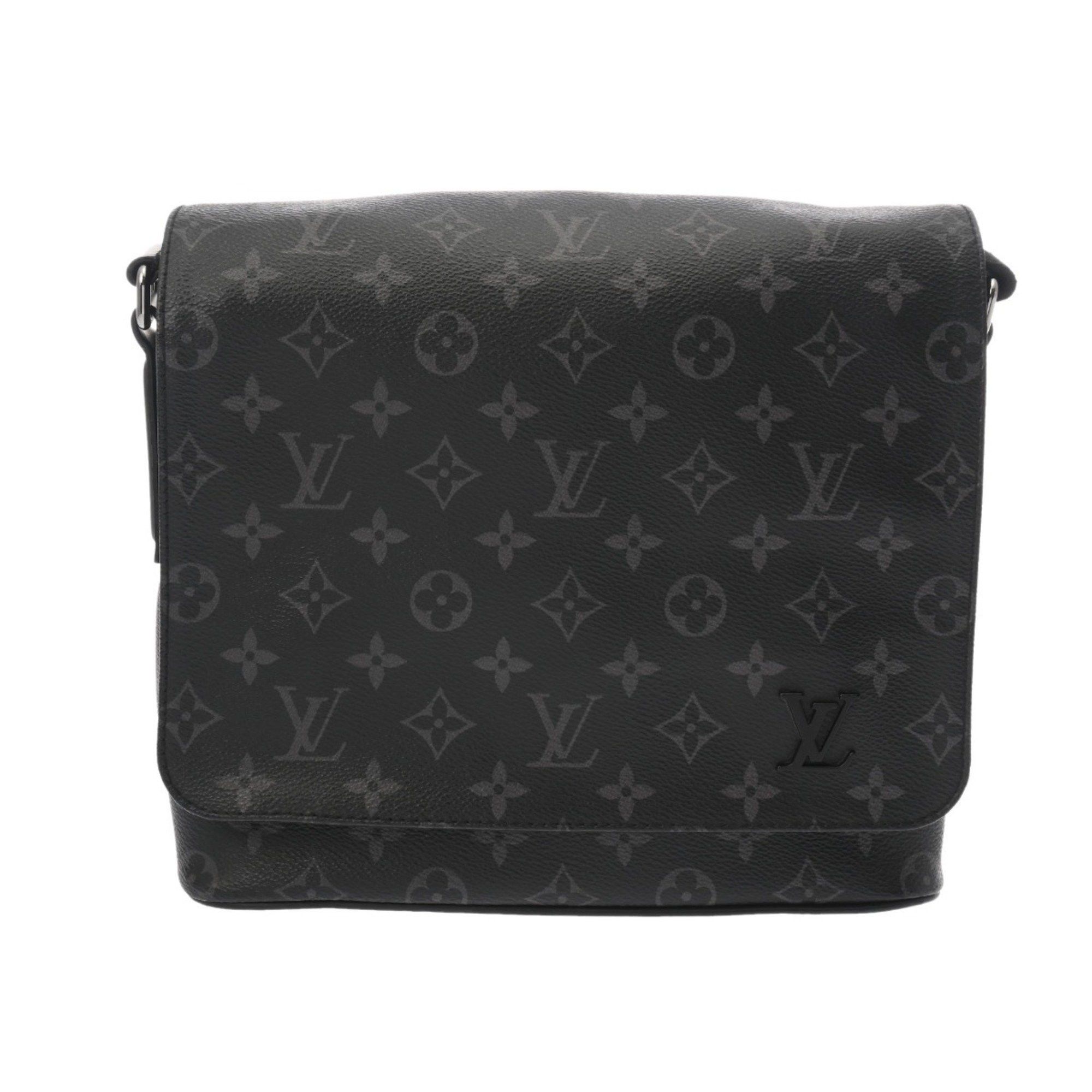 Louis Vuitton Louis Vuitton Monogram Eclipse District PM NM Black/Grey M44000 Men's Canvas Shoulder Bag Size ONE SIZE - 1 Thumbnail