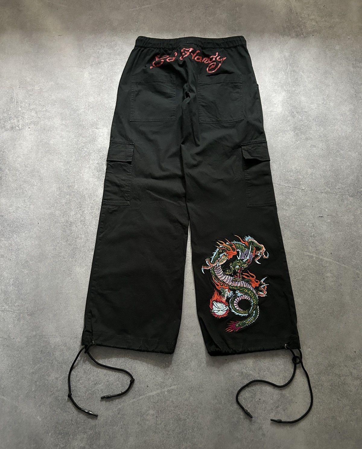 Ed Hardy Ed Hardy Big logo Japan Dragon 🐉 track pants y2k Size US 30 / EU 46 - 1 Thumbnail