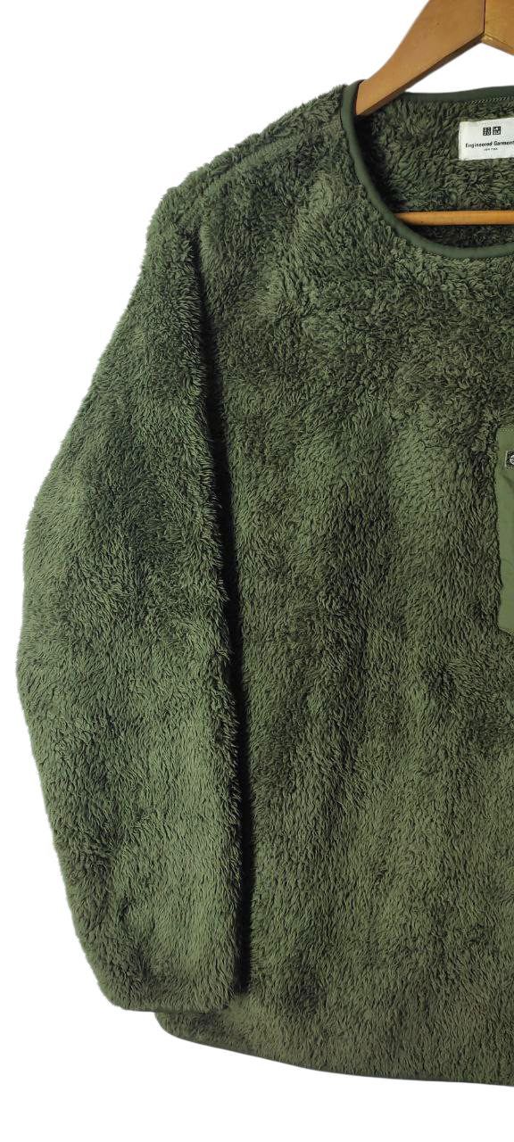 Engineered Garments ENGINEERED GARMENTS X UNIQLO ARMY GREEN SNAP FLEECE JACKET Size US M / EU 48-50 / 2 - 4 Thumbnail