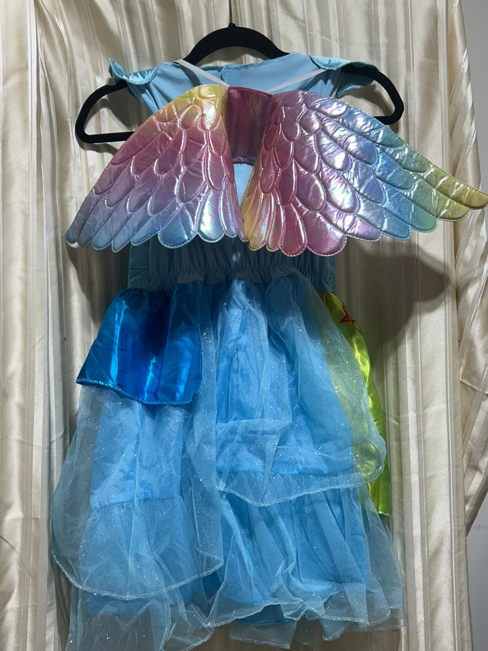 Designer My Little Pony Rainbow Dash Costume Dress with Wings - M Size XXS / US 00 / IT 34 - 3 Thumbnail