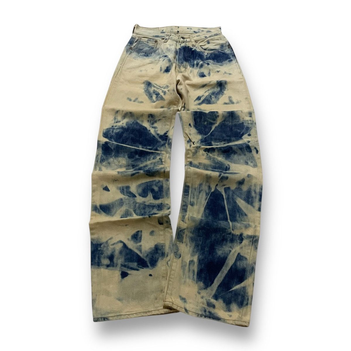 If Six Was Nine ORIGINAL SELVEDGE WAREHOUSE ACID WASH RARE RAW DENIM (28×43) Size US 28 / EU 44 - 2 Thumbnail