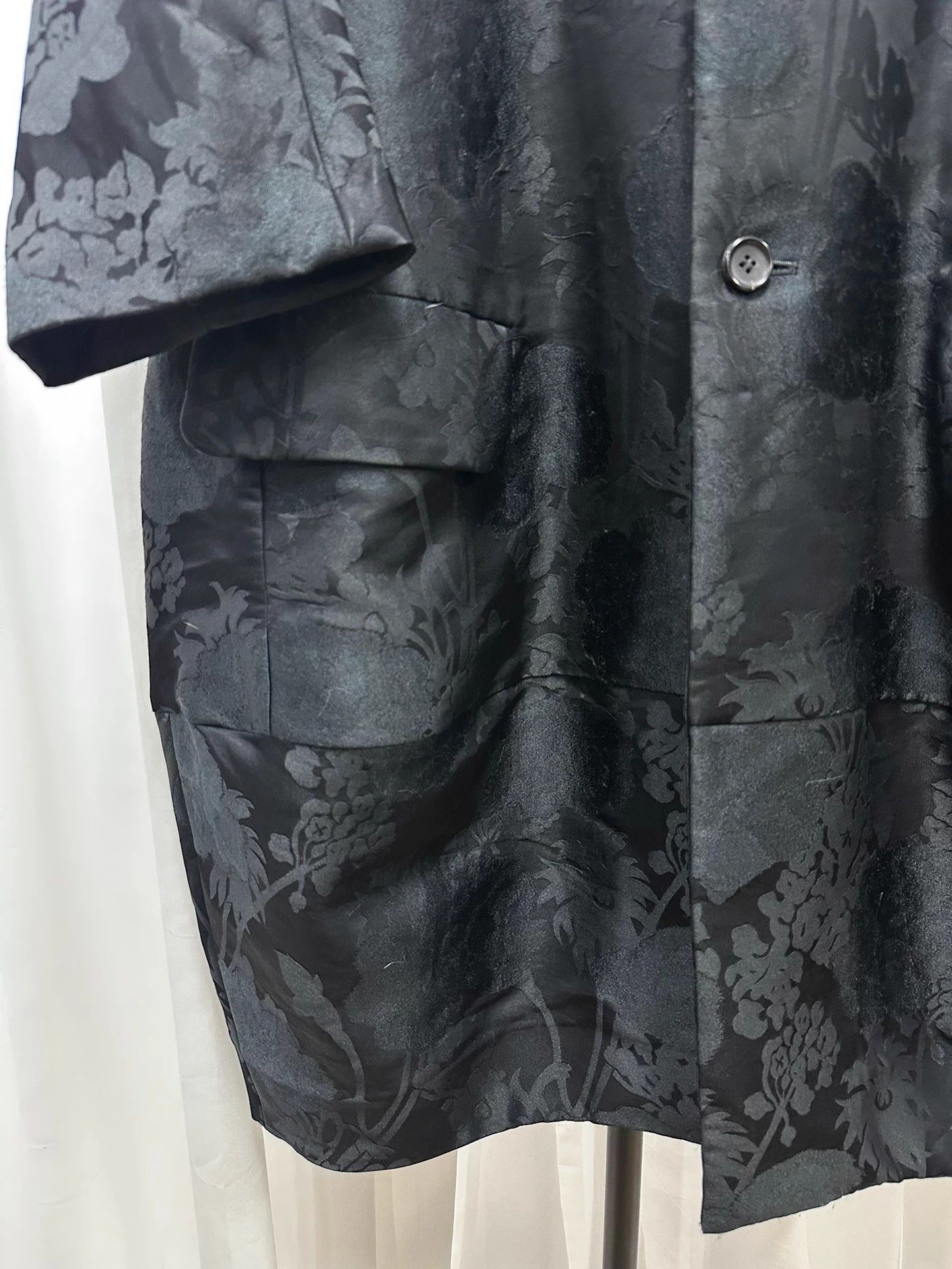 Comme des Garcons CDG Main Line Flower Print Mandarin Collar Coat S Size S / US 4 / IT 40 - 3 Thumbnail