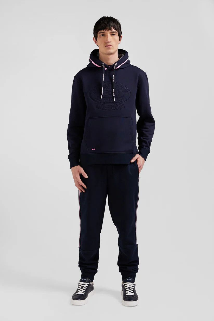 Eden Park o1s22i1n1024 Quilted Logo Hoodie in Blue Size US S / EU 44-46 / 1 - 2 Thumbnail