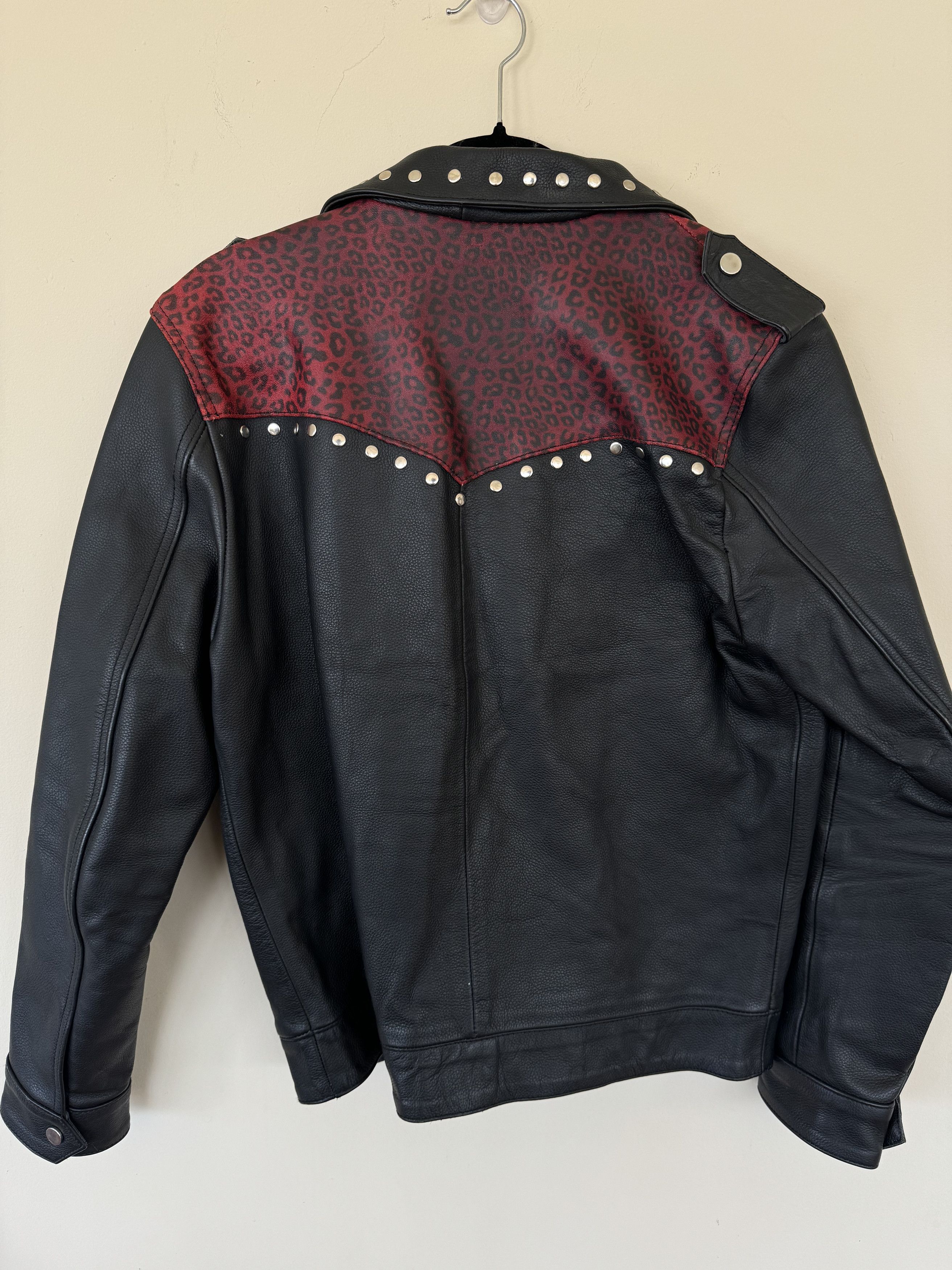 ALEXANDER DIGENOVA Red Cheetah Alexander Digenova Leather Jacket Size US L / EU 52-54 / 3 - 6 Thumbnail