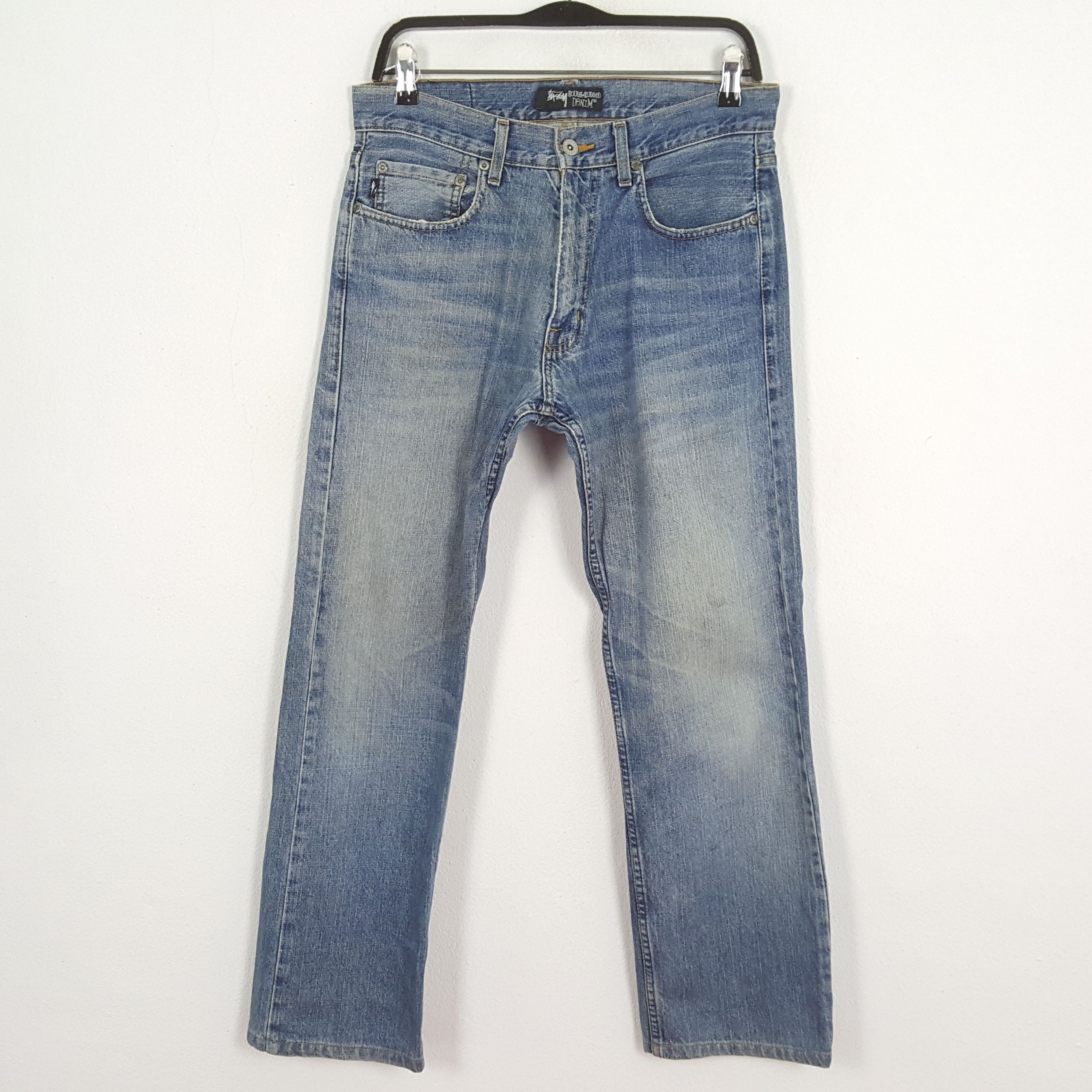 Stussy STUSSY Streetwear Skateboard Style Custom Art Jeans Size US 30 / EU 46 - 4 Thumbnail