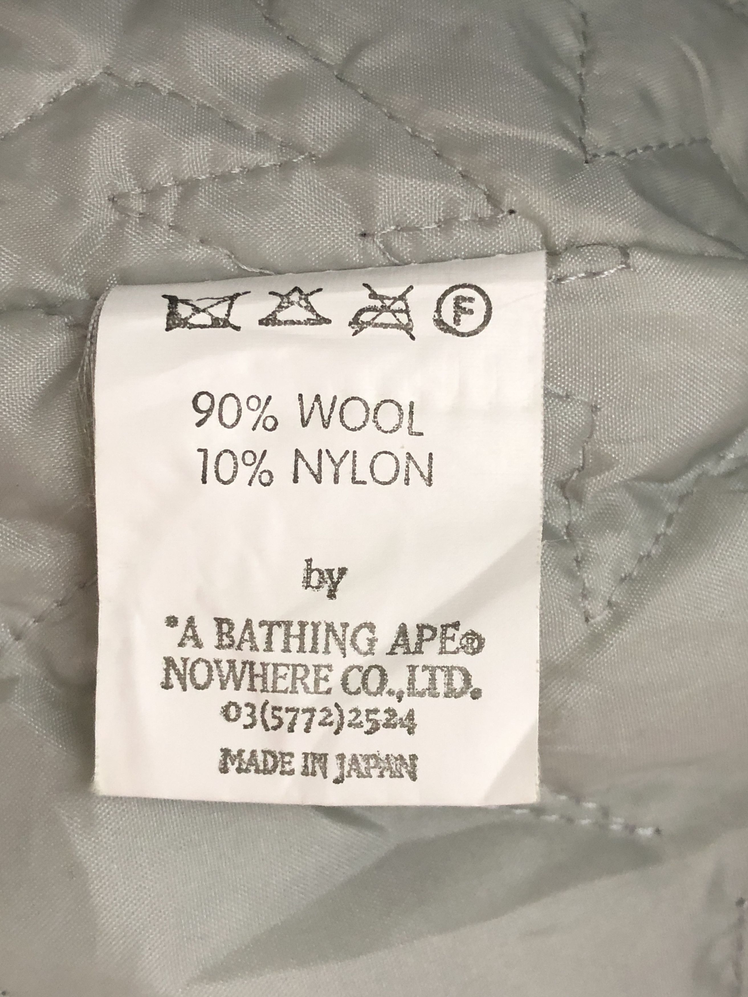 Bape Bape Zip Up Heavy Wool Melton Jacket Size US L / EU 52-54 / 3 - 14 Thumbnail