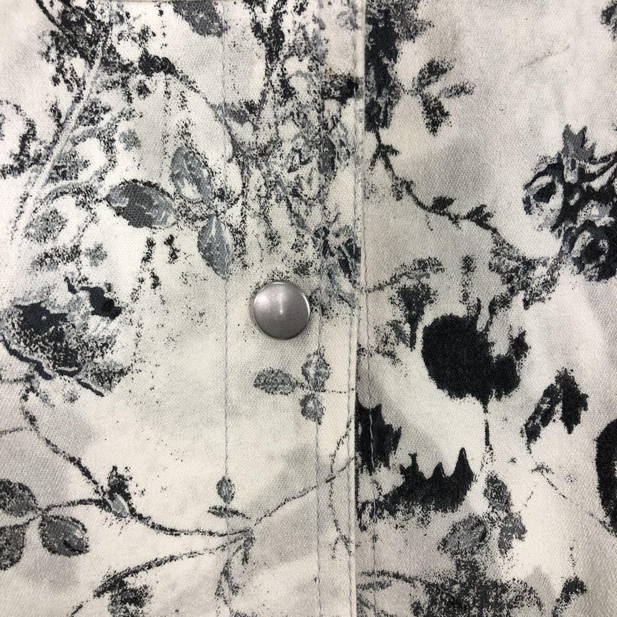 Japanese Brand VINTAGE BIKER JACKET OVERPRINT FLOWER CROCETTI ISSEY MIYAKE Size US M / EU 48-50 / 2 - 12 Thumbnail
