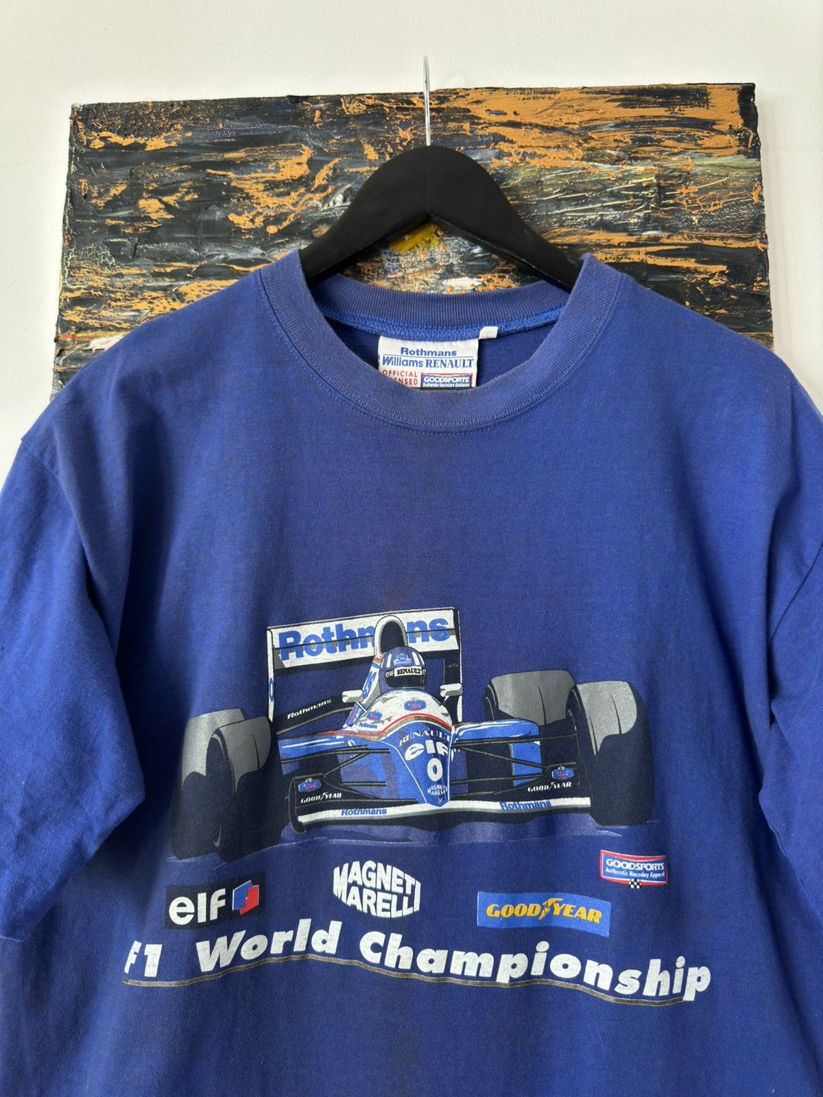 Formula 1 × Vintage Vintage 90s Formula Uno Renault Formula 1 Tee T Shirt Size US XL / EU 56 / 4 - 3 Thumbnail
