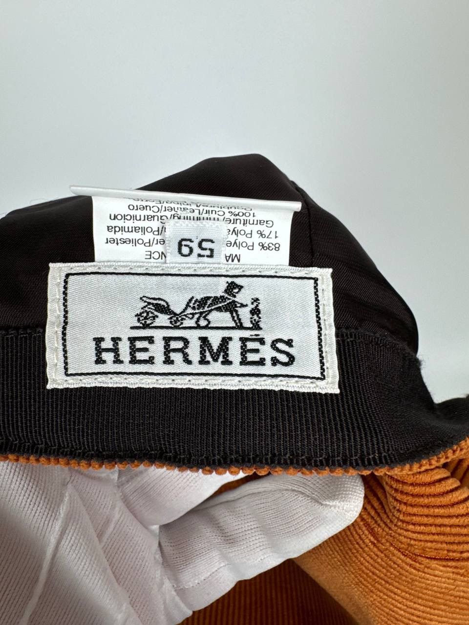 Hermes Hermes Corduroy Logo Cap Size ONE SIZE - 14 Thumbnail