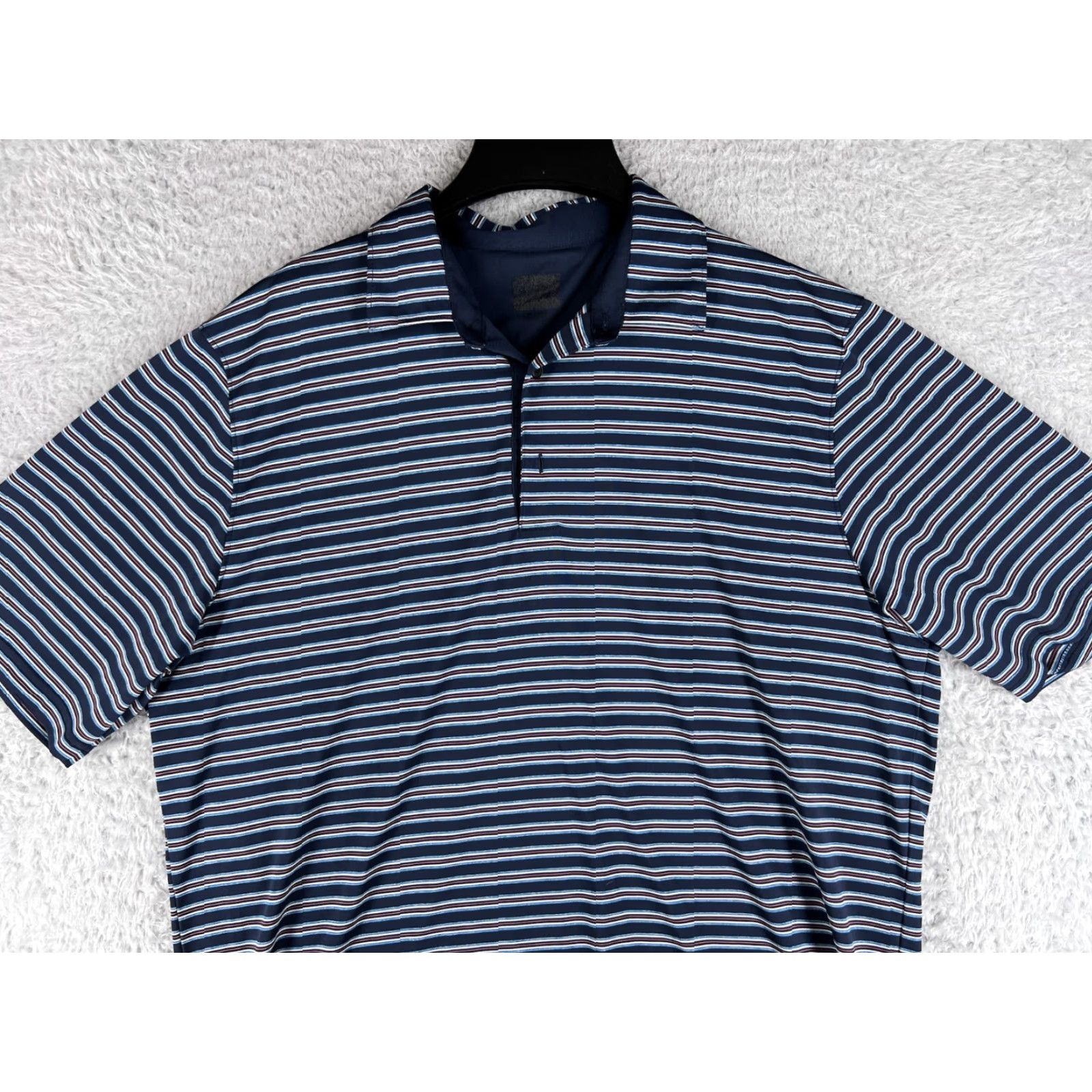 Vintage Greg Norman Polo Shirt Mens XL Blue Striped Golf Lightweight OutDoors Polo Shirt Mens XL Blue Striped Golf Lightweight OutDoors Size US XL / EU 56 / 4 - 6 Thumbnail