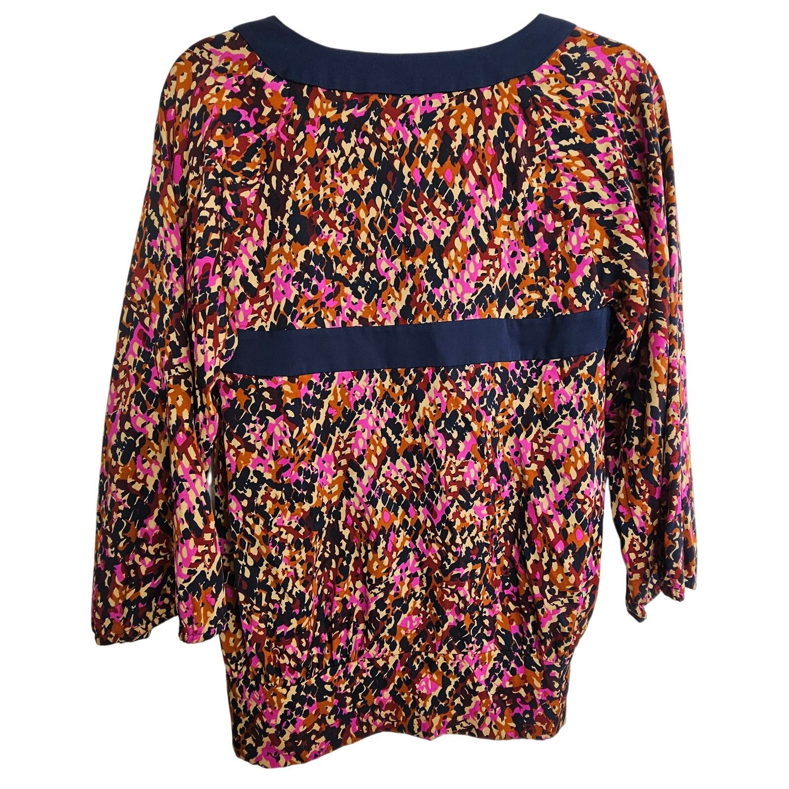 Diane von Furstenberg DVF Diane Von Furstenberg Darcey Silk Blouse 2 Loud Luxury Size XS / US 0-2 / IT 36-38 - 8 Thumbnail