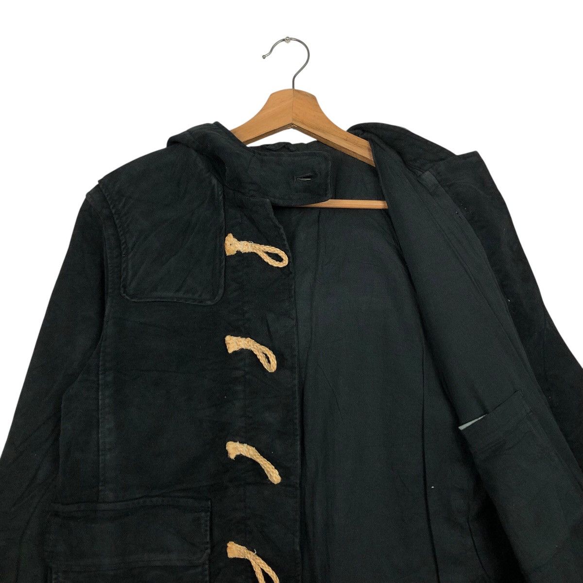 Japanese Brand 📌Rich Black Vintage Chore Jacket MHL Margaret Howell Size US M / EU 48-50 / 2 - 13 Thumbnail