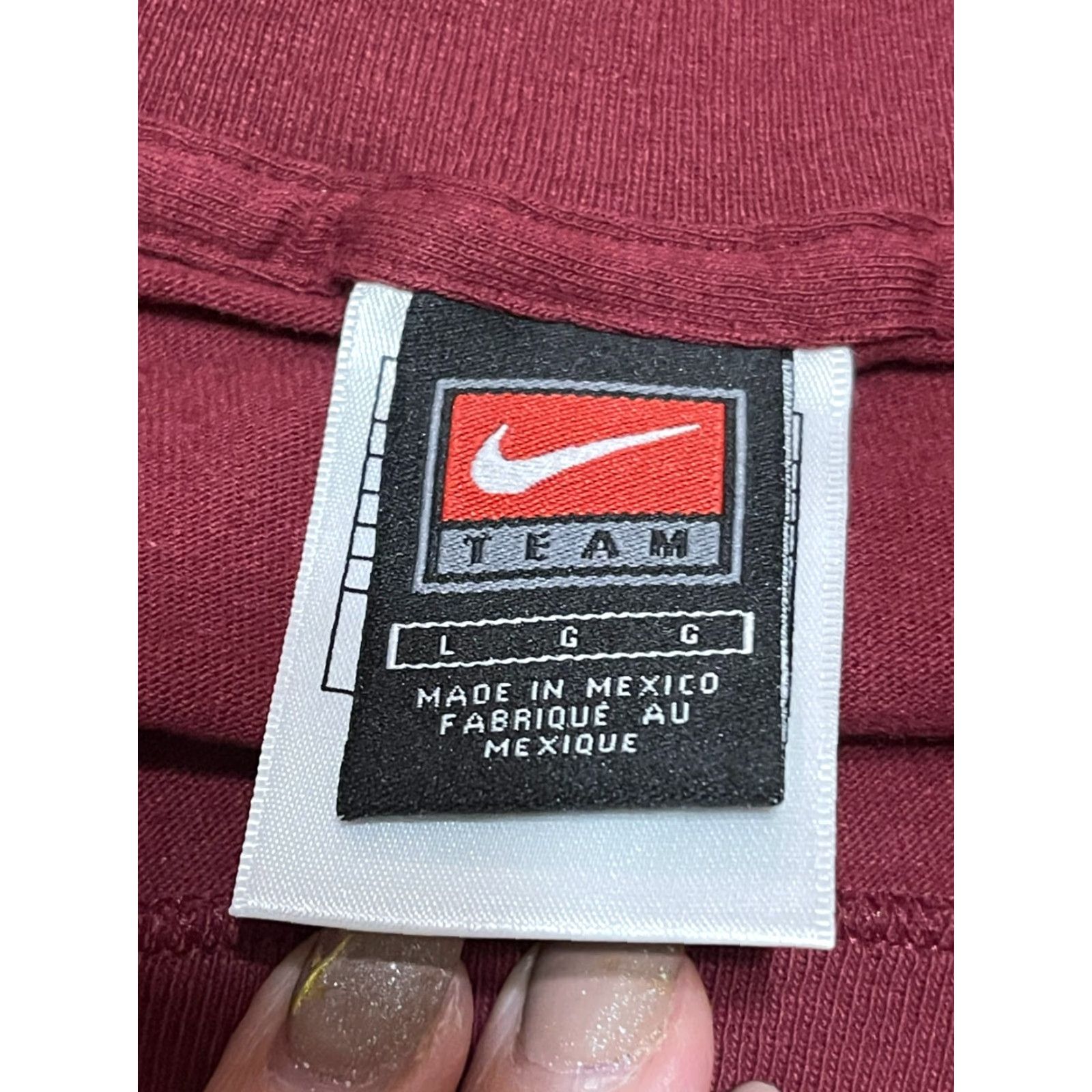 Nike Nike Shirt, Men’s Size Large, Red, Long Sleeve, Crew Neck, T-Shirt, Regular, Solid, Nike Mens L Red Long Sleeve Crew Neck Shirt Size US L / EU 52-54 / 3 - 7 Thumbnail