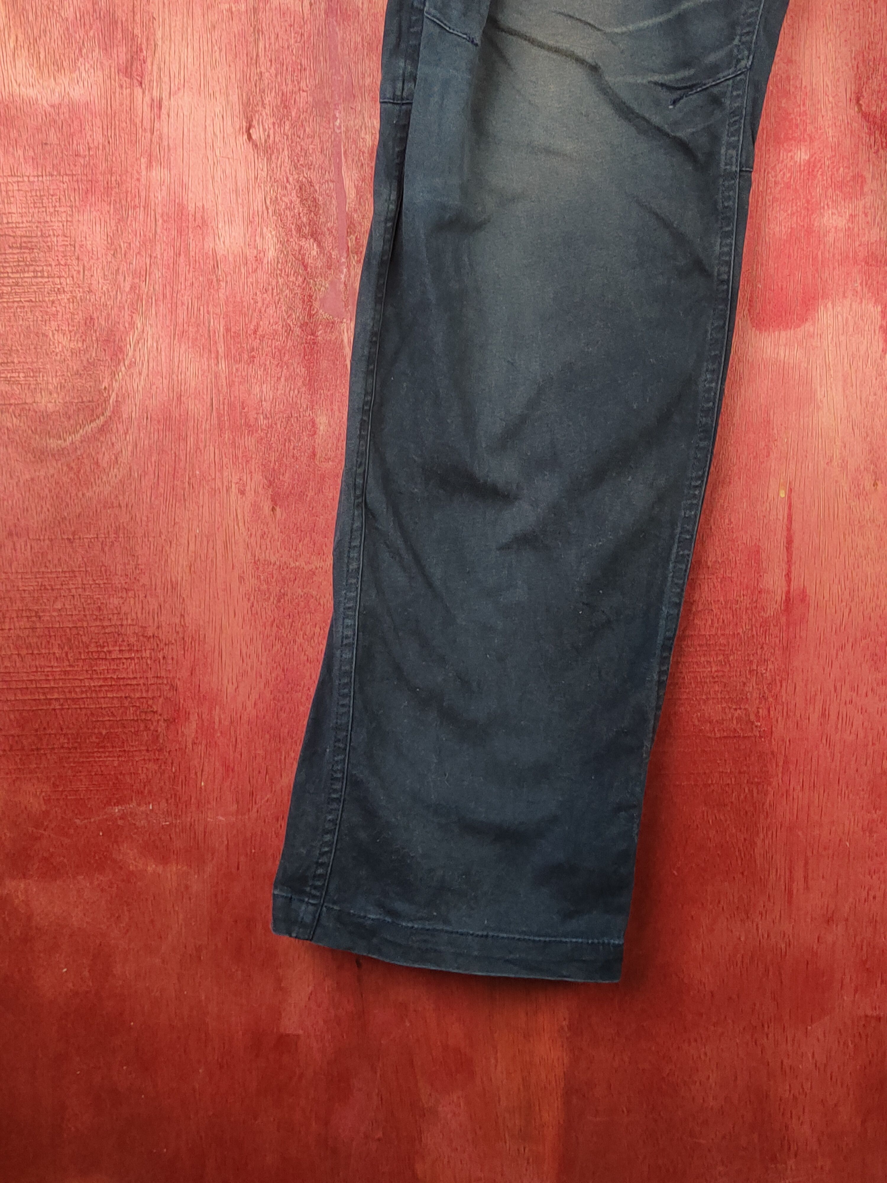 Japanese Brand Geride Dark Blue Multipocket Tactical Cargo Pants #S2149 Size US 34 / EU 50 - 4 Thumbnail
