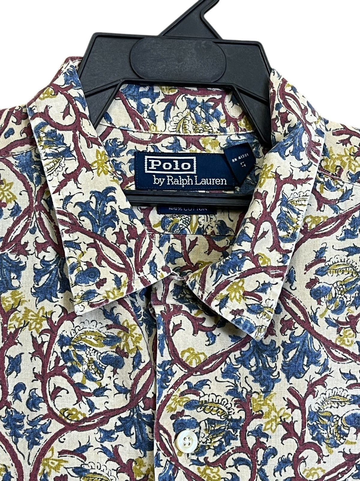 Polo Ralph Lauren VINTAGE POLO RALPH LAUREN BIRD PRINTED BUTTON UPS SHIRT Size US XL / EU 56 / 4 - 4 Thumbnail