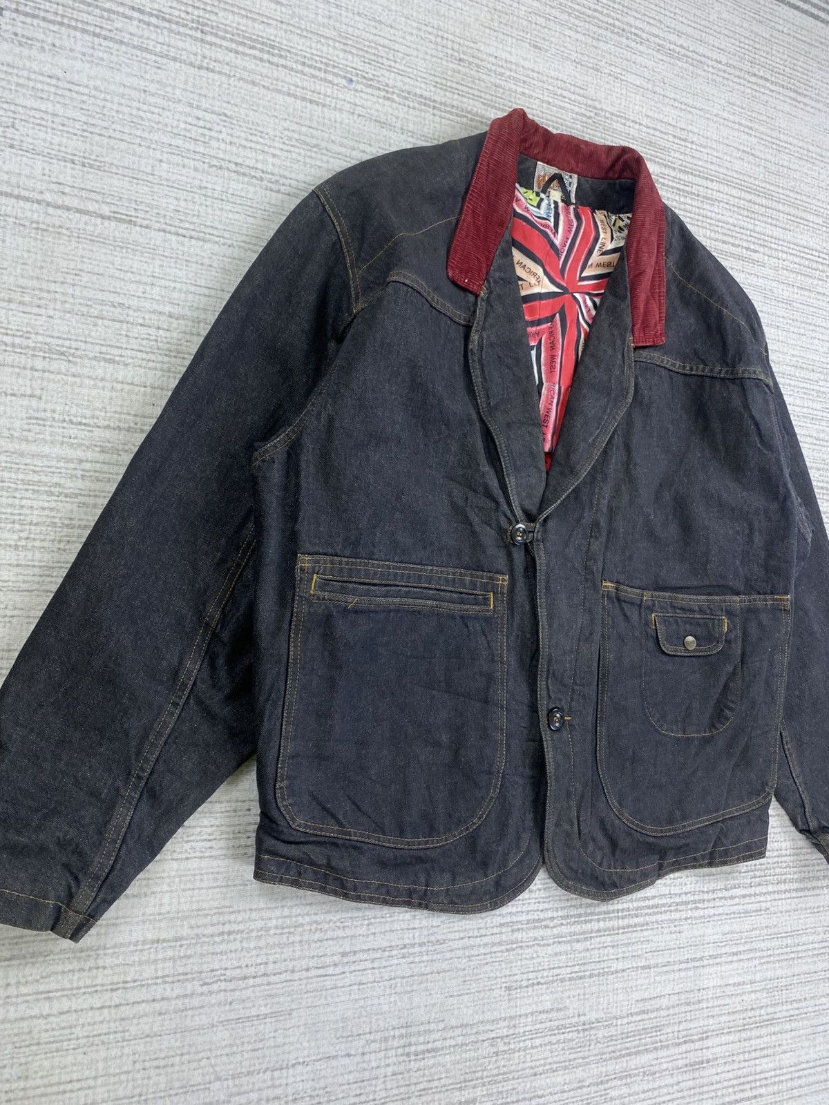CLOSED × Marithe + Francois Girbaud × Vintage Vtg 80s Closed X Marithe Francois Girbaud Italy Denim Jacket Size US L / EU 52-54 / 3 - 4 Thumbnail