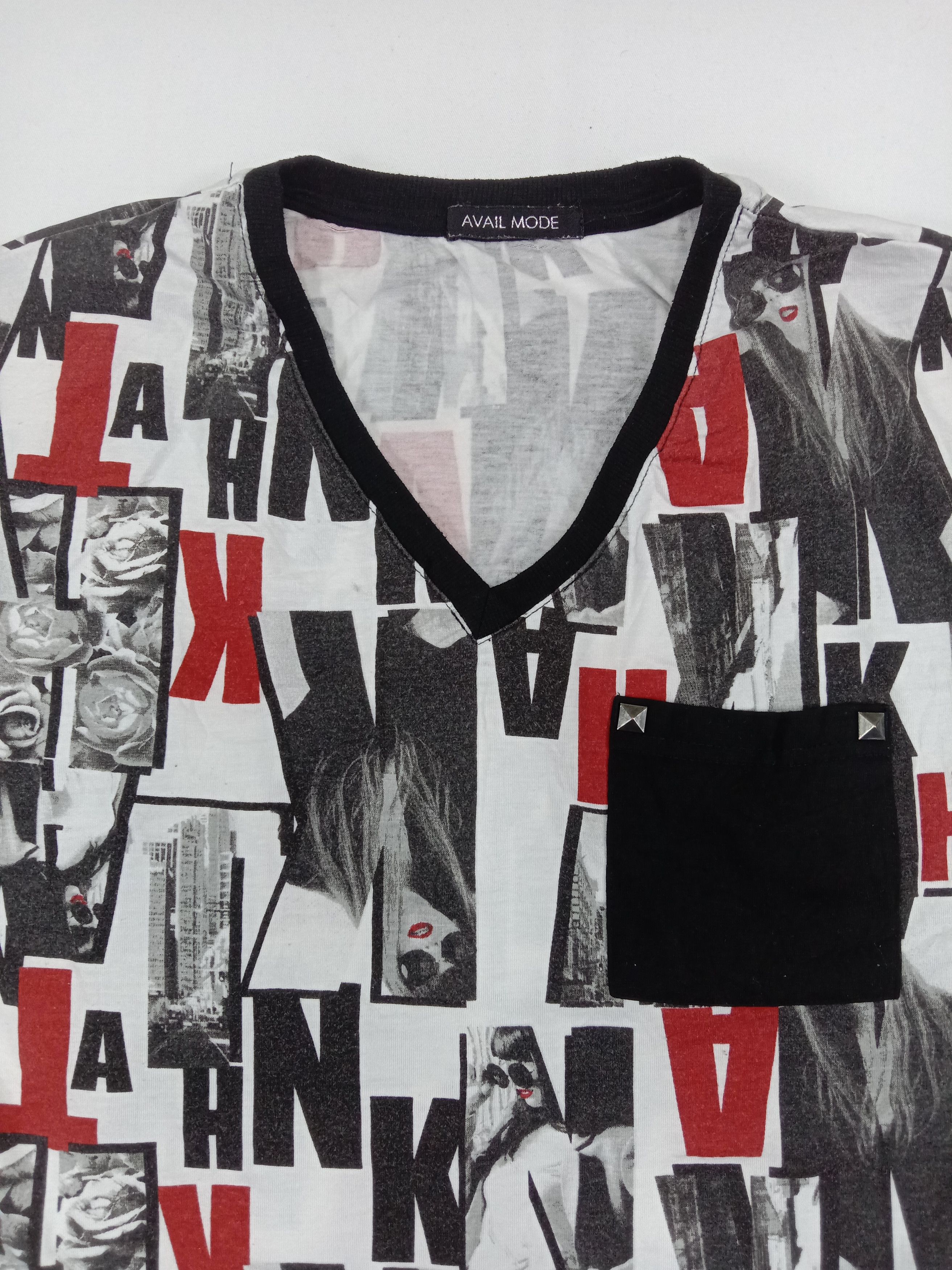 Japanese Brand Avail Over Printed T Shirt Size M / US 6-8 / IT 42-44 - 3 Thumbnail