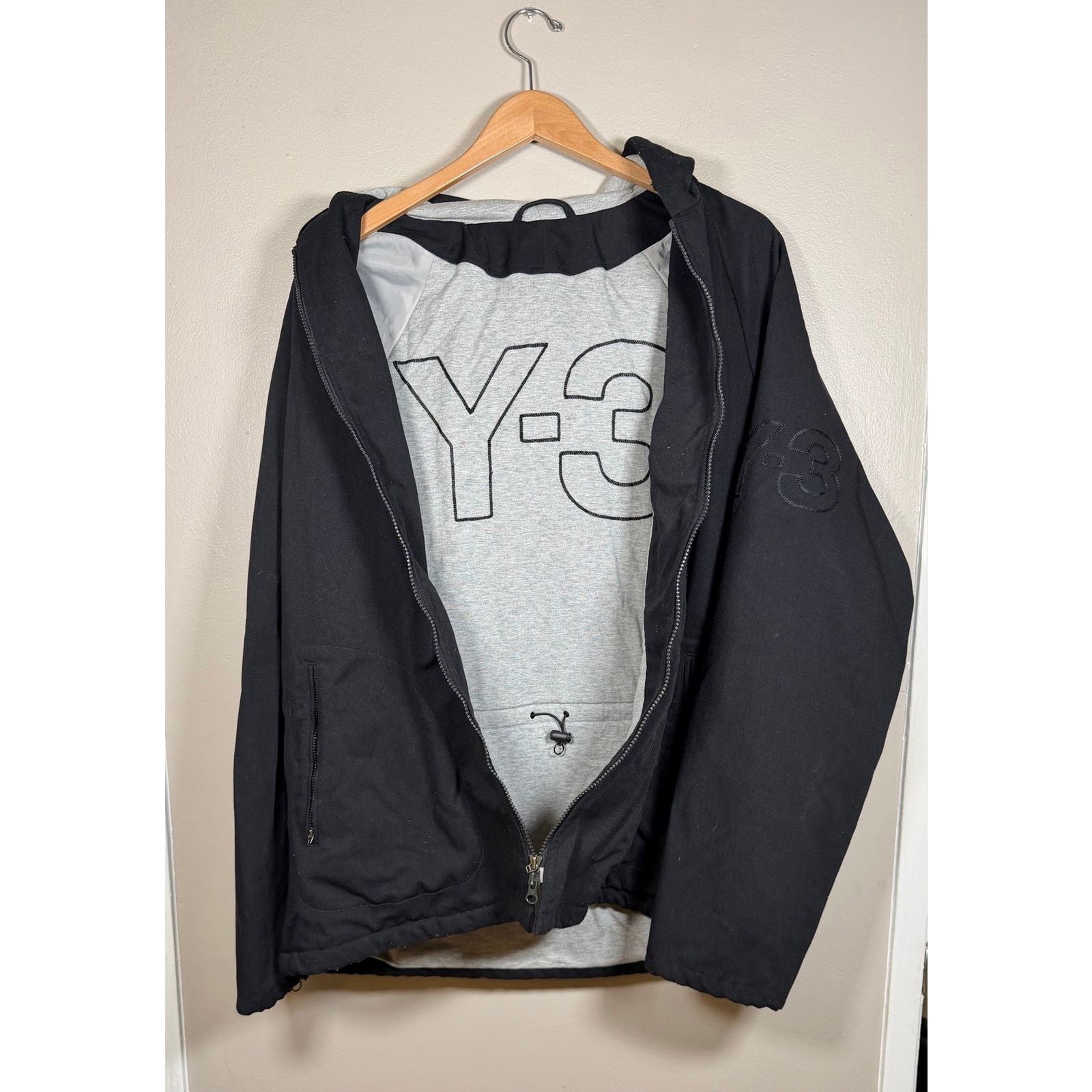 Y-3 Yohji Yamamoto x Adidas Y3 Oversized Hooded Jacket Size M Size US M / EU 48-50 / 2 - 1 Thumbnail