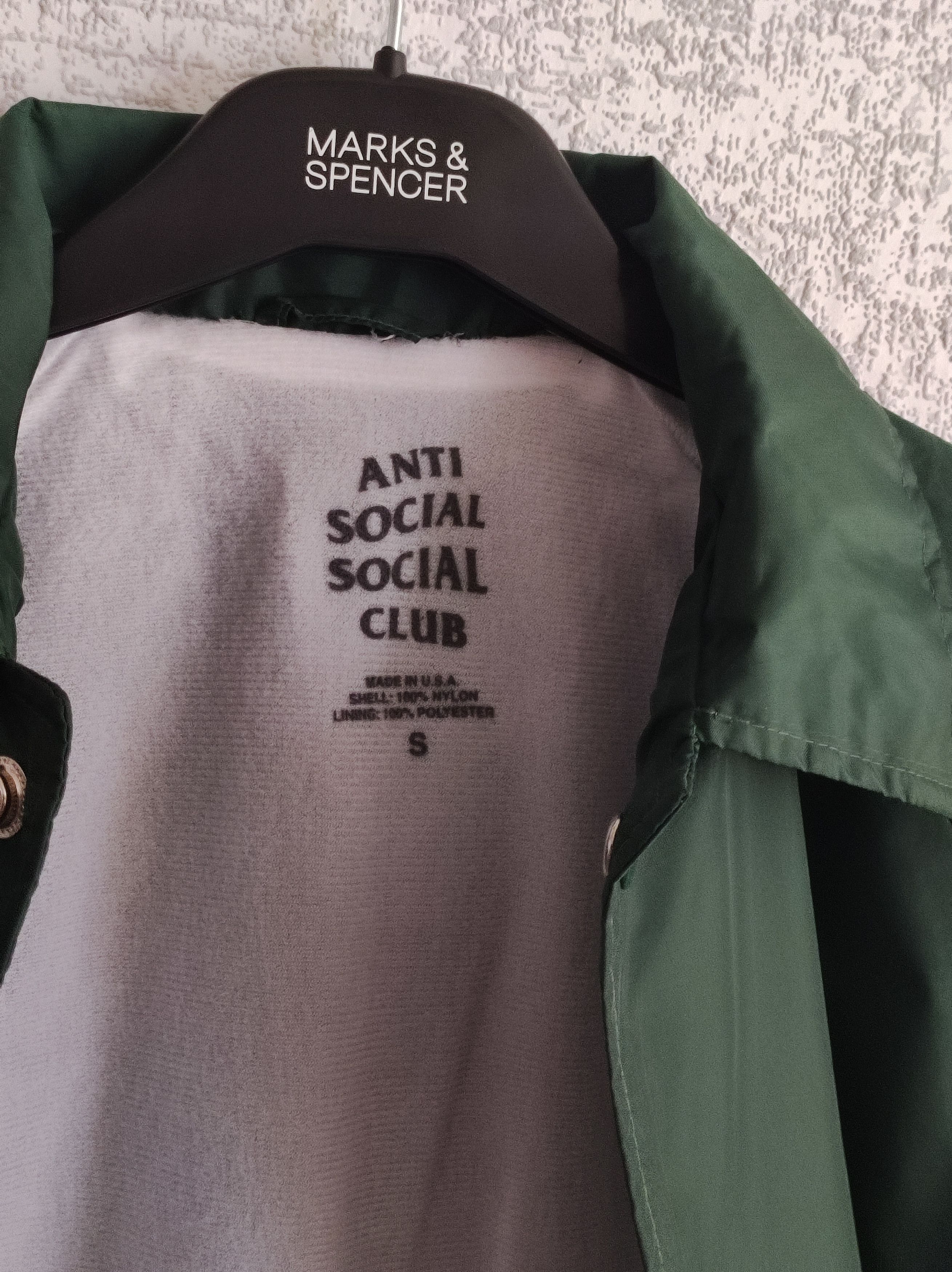 Anti Social Social Club × Vintage Anti social social club windbreaker jacket s,m Size US S / EU 44-46 / 1 - 3 Thumbnail