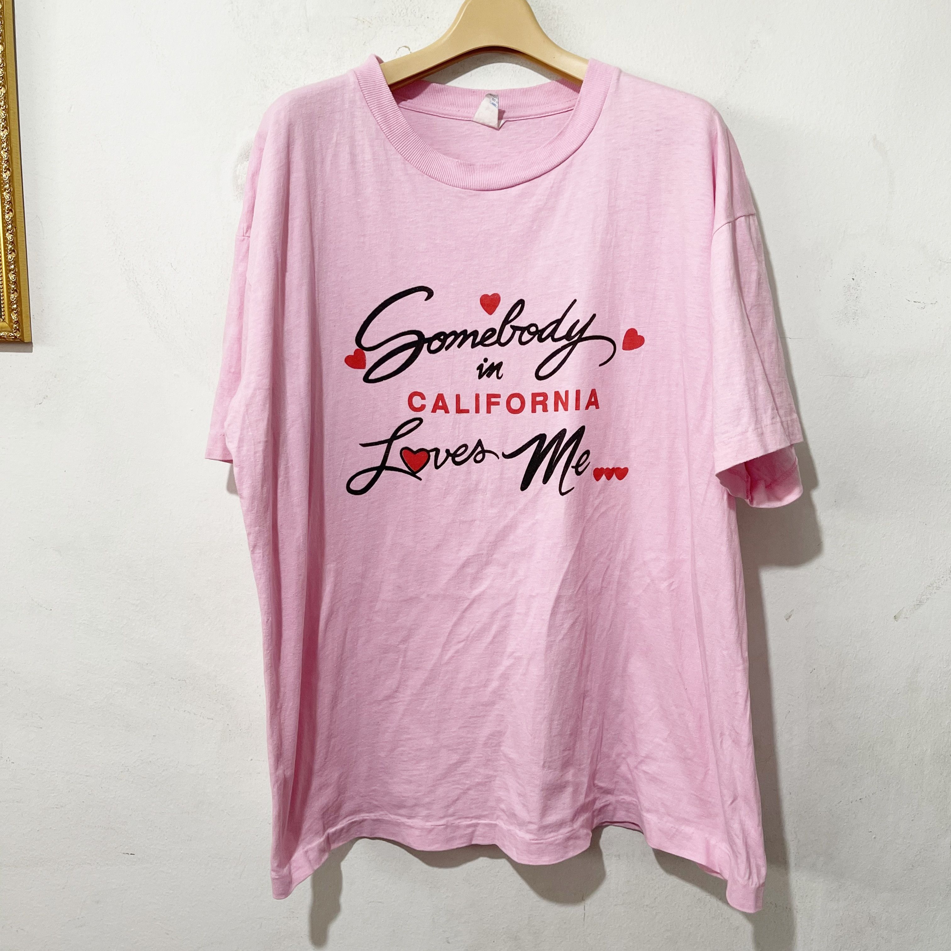 Vintage Vintage 90s Somebody in California Loves Me T-Shirt Size US XL / EU 56 / 4 - 1 Thumbnail