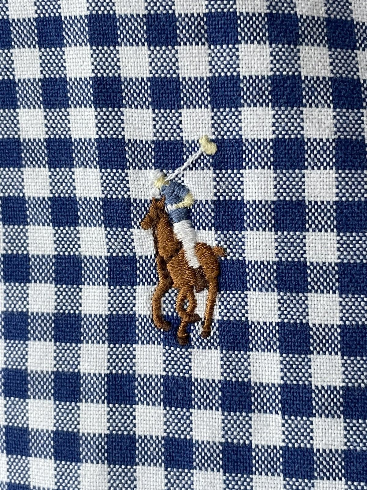 Polo Ralph Lauren × Ralph Lauren × Vintage Vintage Polo Ralph Lauren Shirt Button Up Flannel Blue/White Size US L / EU 52-54 / 3 - 8 Thumbnail