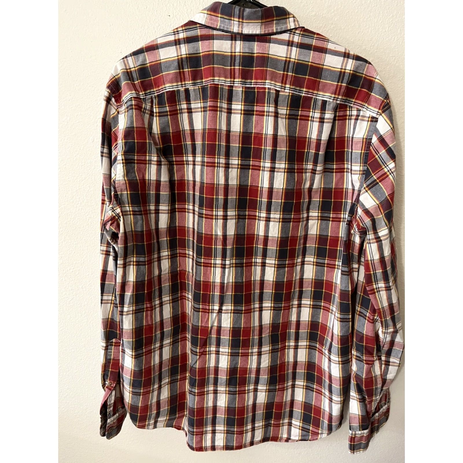 J.Crew J. Crew Long Sleeve Button-Down Shirt Men's L Red Plaid Casual Classic Button-Up Shirt Size US L / EU 52-54 / 3 - 2 Thumbnail