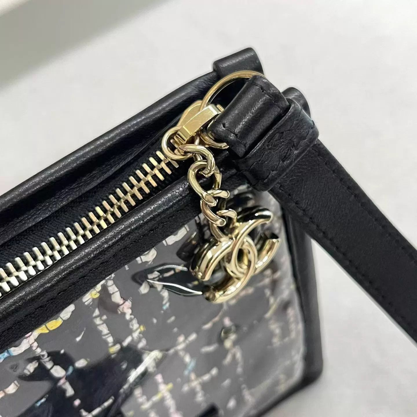 Chanel Chanel Black PVC + Woven Check Clutch w/ Card Size ONE SIZE - 7 Thumbnail