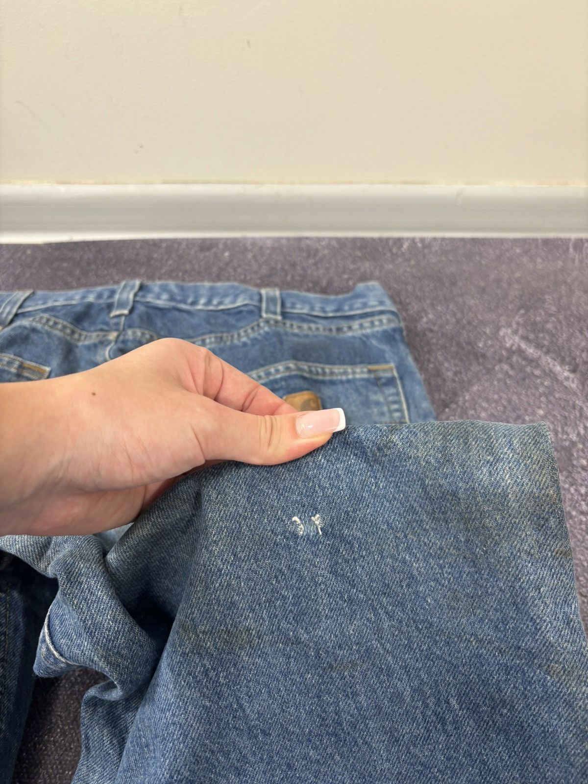 Carhartt Vintage Carhartt Y2K Relaxed Fit Distressed Work Denim Jeans Size US 34 / EU 50 - 8 Thumbnail
