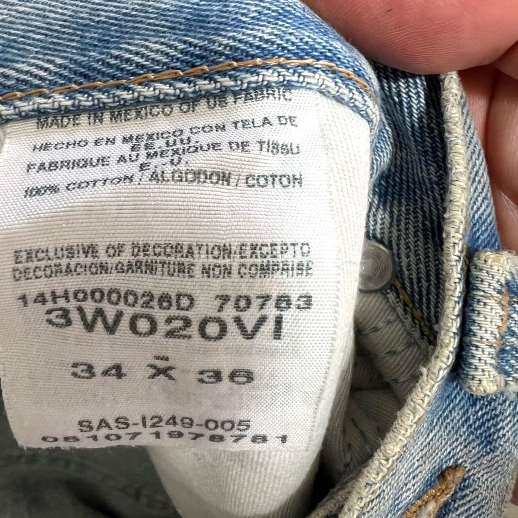 Wrangler Wrangler Riggs Workwear Jeans Mens 34x38 Carpenter Construction Outdoor Durable Jeans Mens Straight Regular Blue 34 38 Mens Size US 34 / EU 50 - 5 Thumbnail