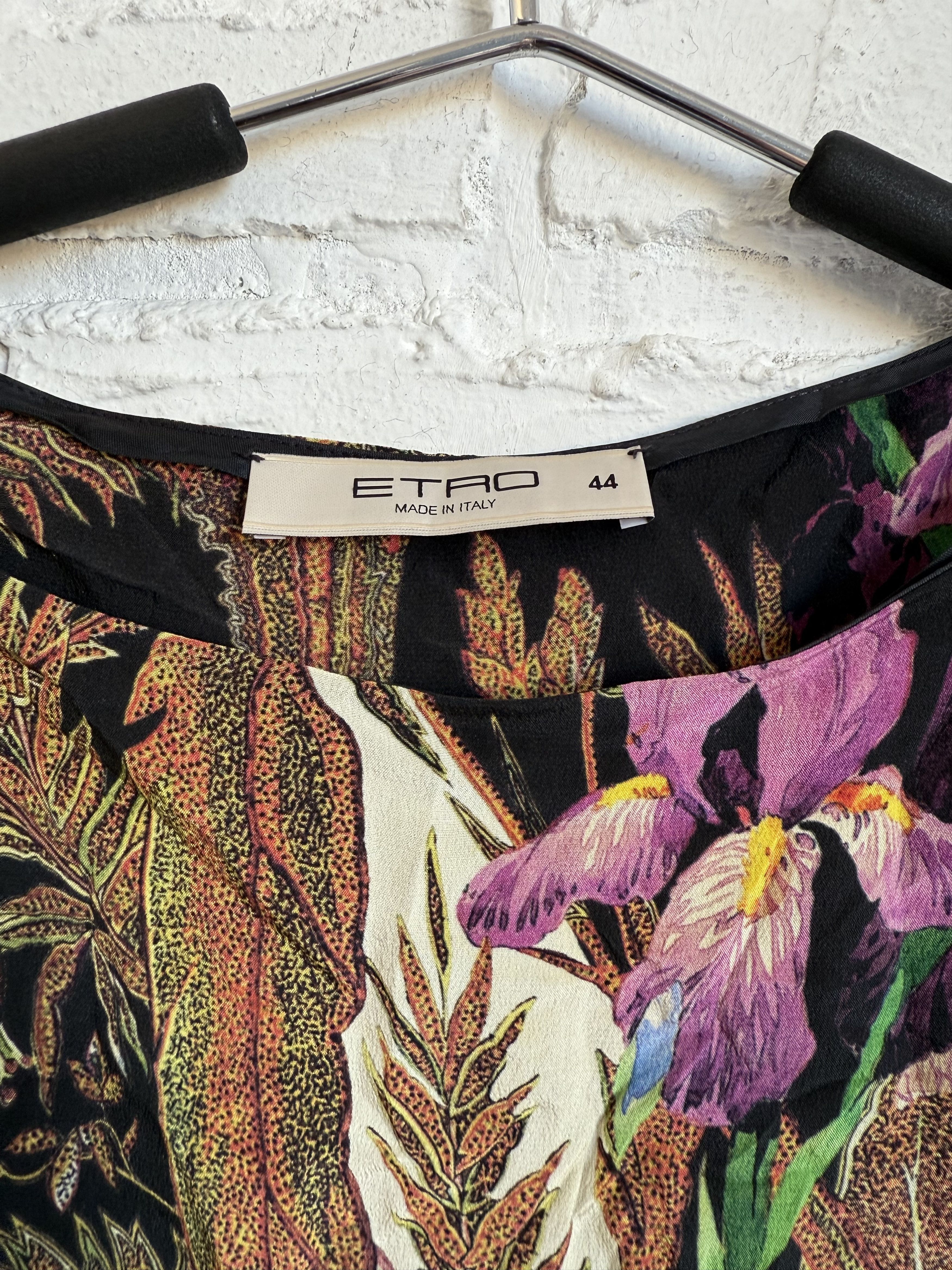 Etro Etro silk floral dress size 44 Made in Italy Size M / US 6-8 / IT 42-44 - 3 Thumbnail