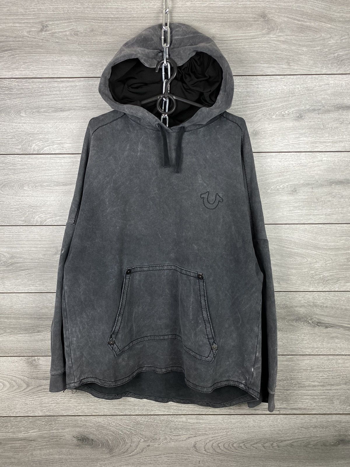True Religion Mens Vintage True Religion Oversized Hoodie Y2K RARE Size US L / EU 52-54 / 3 - 2 Thumbnail