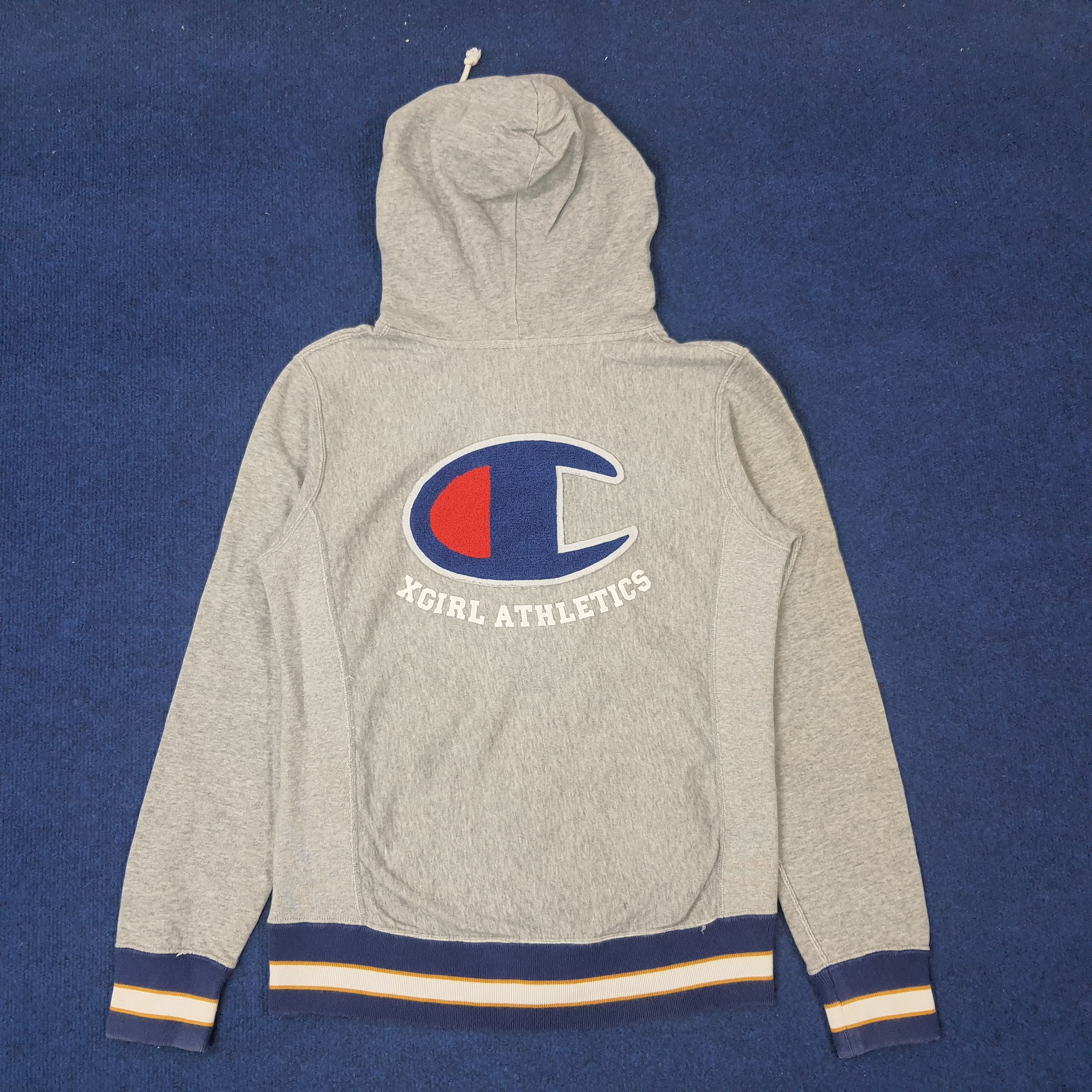 Vintage X-Girl x Champion Button Jacket Hoodie