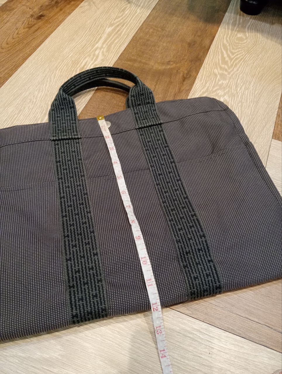 Hermes HERMES HERLINE GRAY CANVAS TOTE BAG Size ONE SIZE - 13 Thumbnail