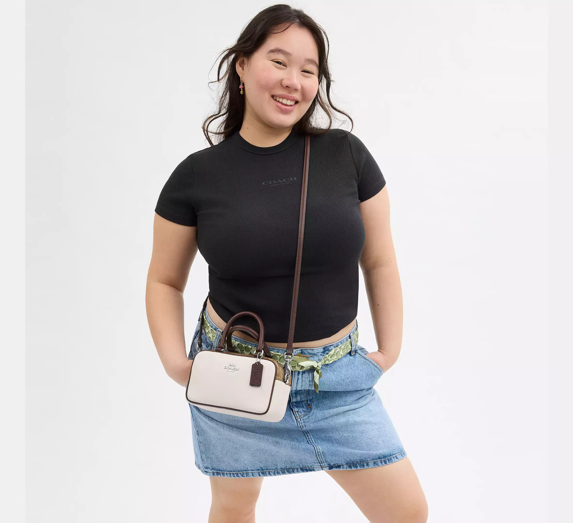 Coach Satchel Crossbody In Signature Colorblock CV704 Size ONE SIZE - 7 Thumbnail