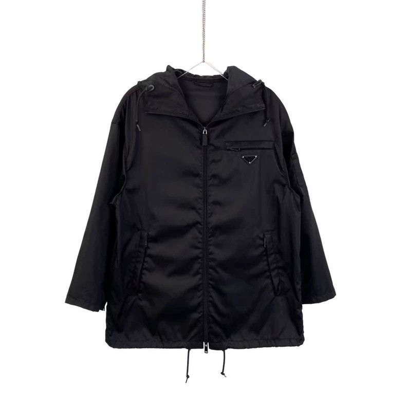 Prada Prada Iron triangle logo black nylon windbreaker jacket Size US XS / EU 42 / 0 - 1 Thumbnail