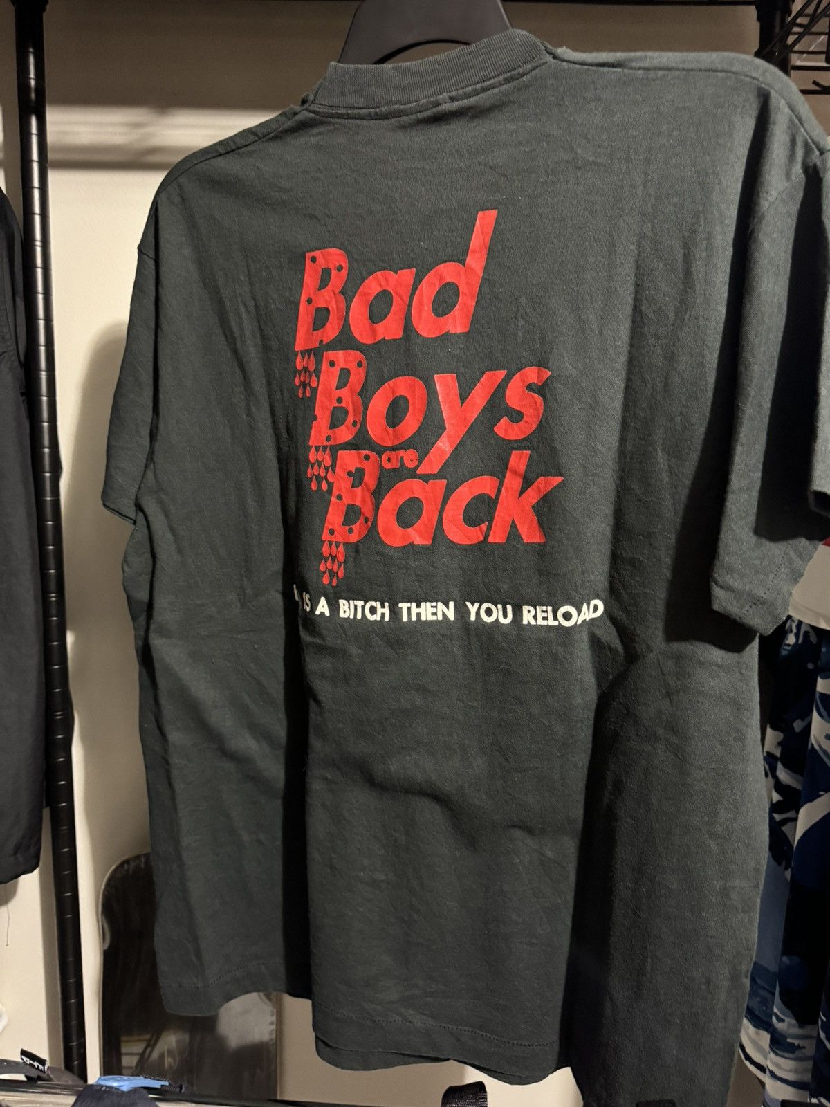 Vintage Vintage Bad Boys Are Back Single Stitch Baggy Fit CL Size US XL / EU 56 / 4 - 4 Thumbnail