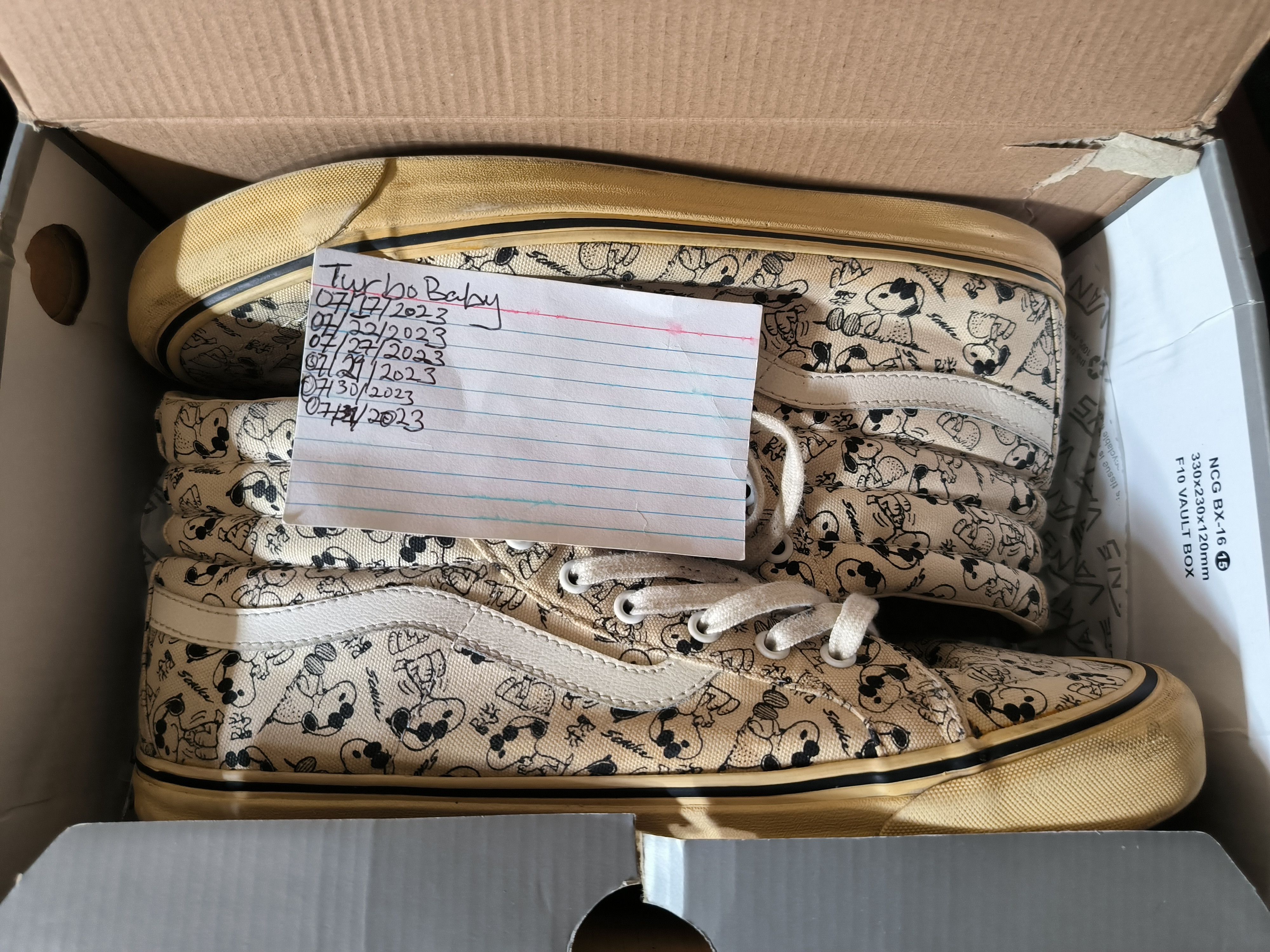 vans camp snoopy