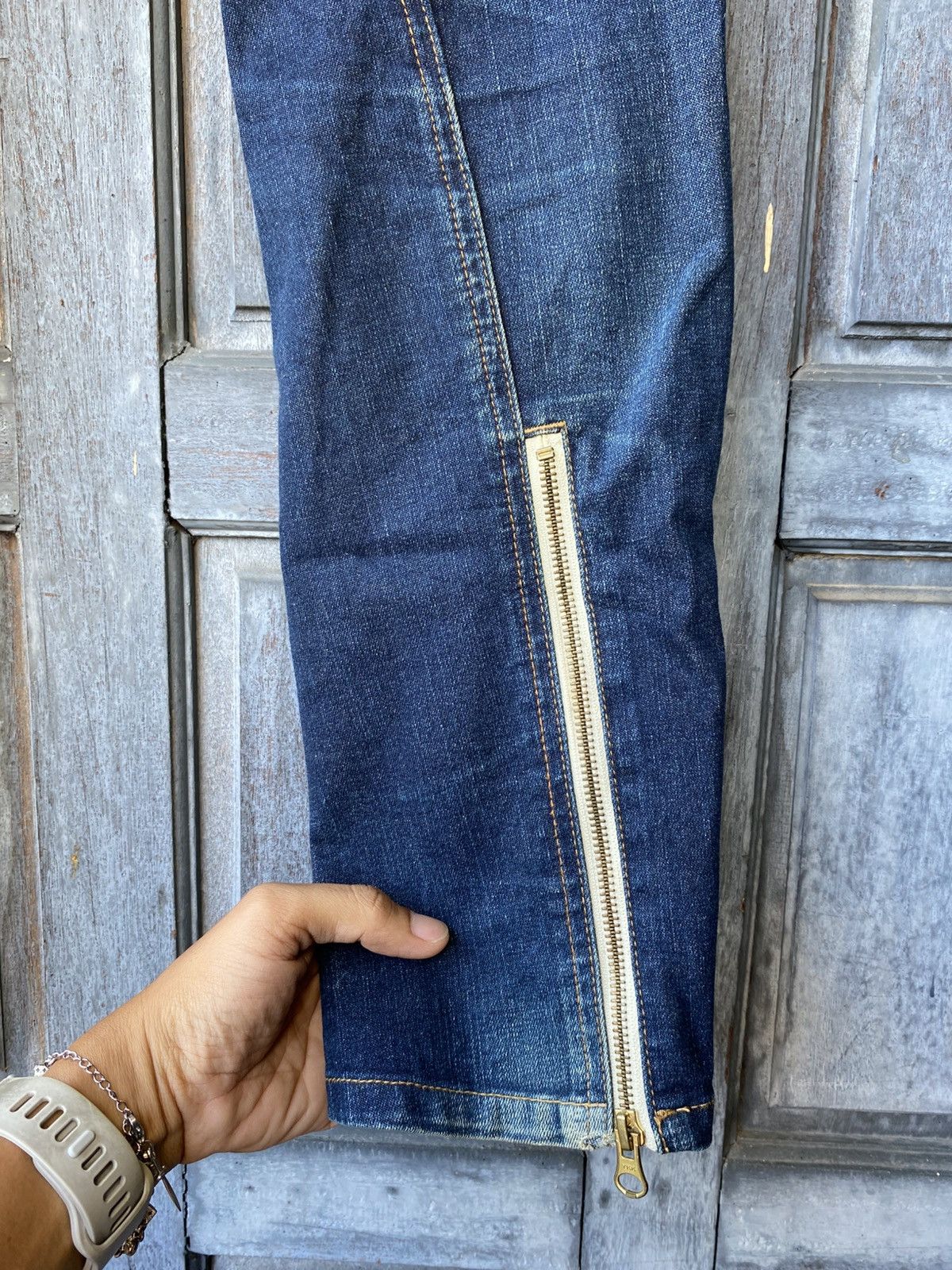 PPFM PPFM Denim Hidden Kimono Print & Gold Zipper Made in Japan Size US 30 / EU 46 - 17 Thumbnail