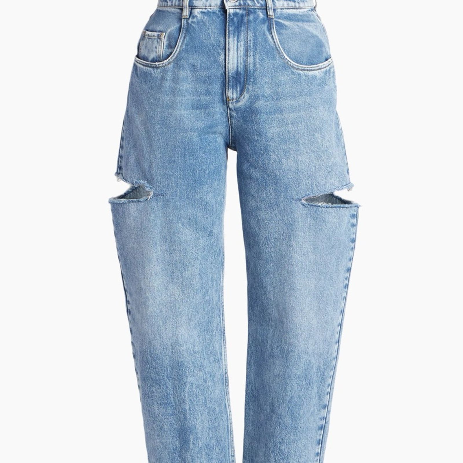 Maison Margiela NWT!!! Maison Margiela Wide-Leg Slashed Cut-Out Jeans1 850$ Size 27" / US 4 / IT 40 - 1 Thumbnail