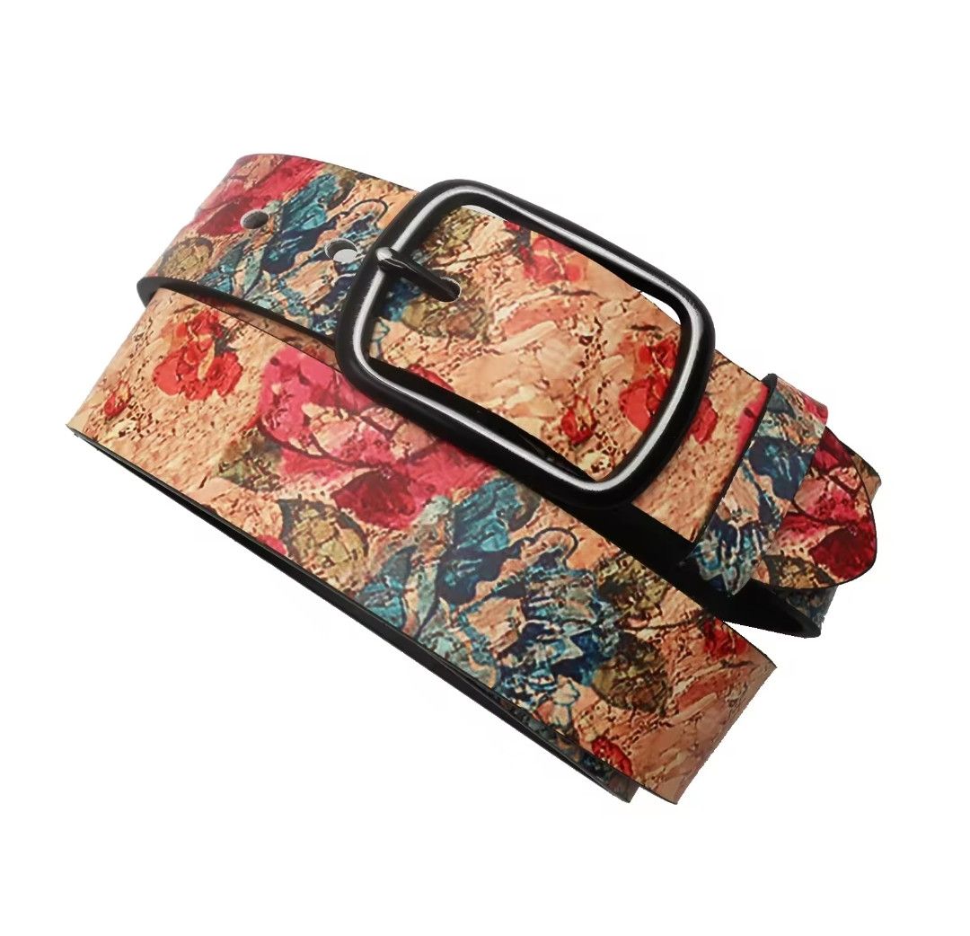 Japanese Brand × Vintage Floral Motif Printed Belt Size ONE SIZE - 5 Thumbnail