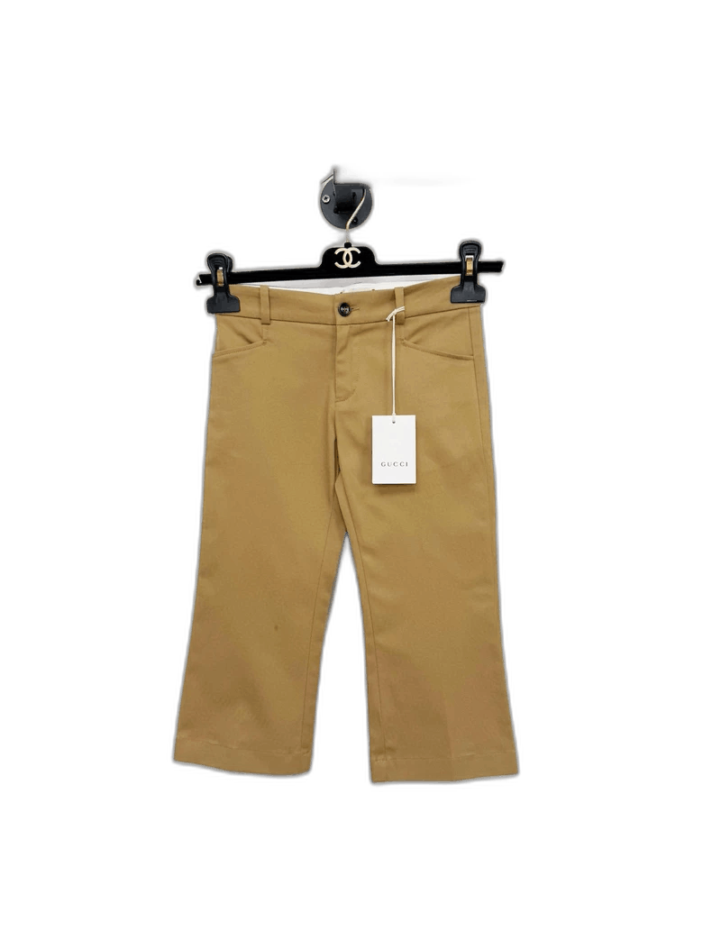 Gucci Gucci Kids Beige Casual Pants New Size 25" / US 0 / IT 36 - 1 Thumbnail