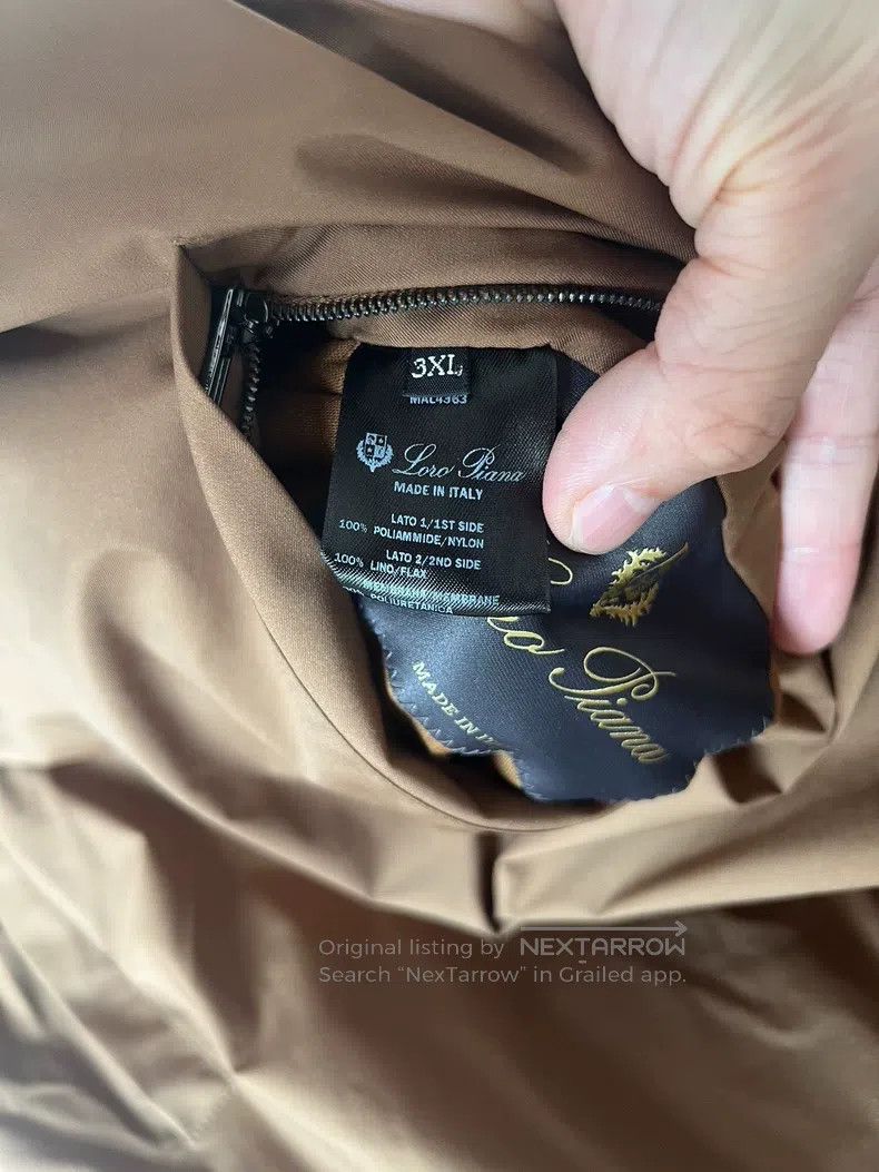 Loro Piana Loro Piana size 3XL Brown Melange Linen Winmate Bomber Size US XXL / EU 58 / 5 - 5 Thumbnail